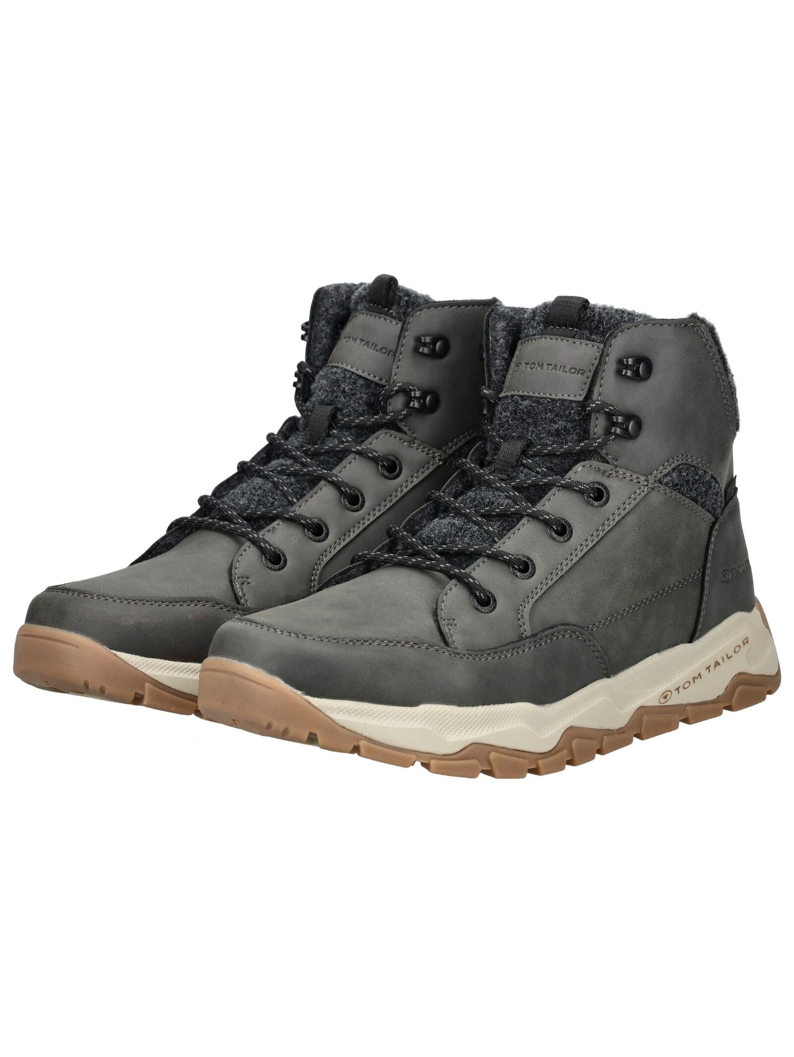 TOM TAILOR Schnürstiefelette »Tom Tailor Stiefelette Lederimitat/Textil«