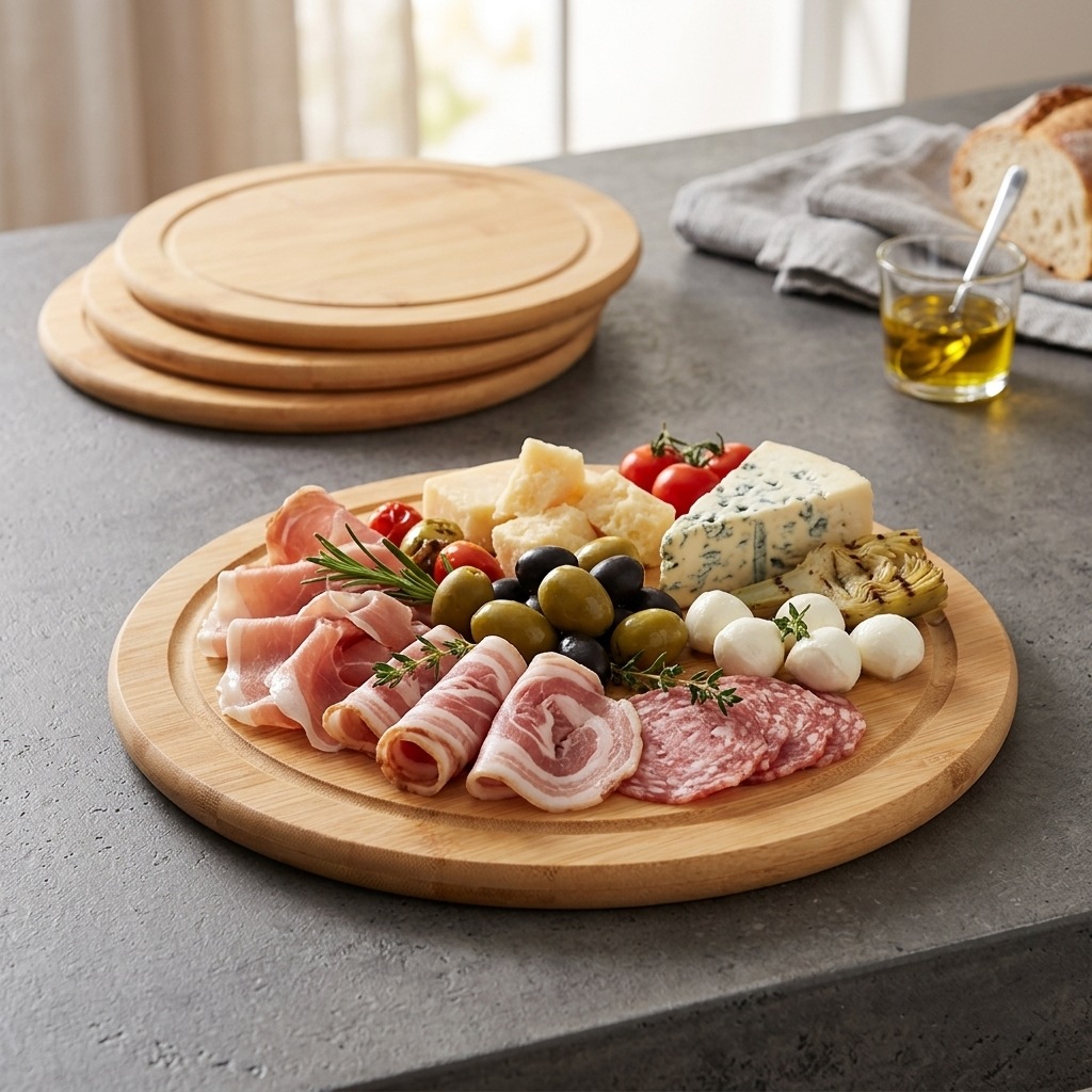 KESPER® Servierteller »Vesperteller 4er Set« mit Saftrille