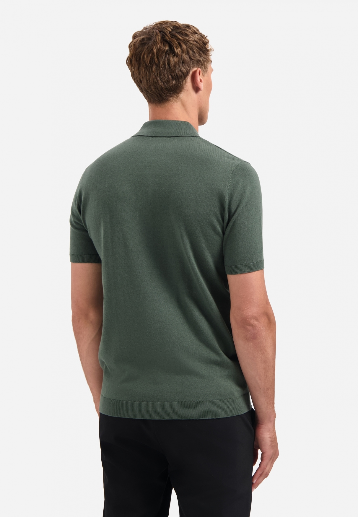 NO EXCESS T-Shirt »No Excess Gestricktes Poloshirt Pullover Short Sleeve Polo Solid«