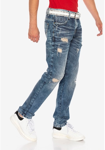 Cipo & Baxx Straight-Jeans, im modischen Destroyed-Look kaufen