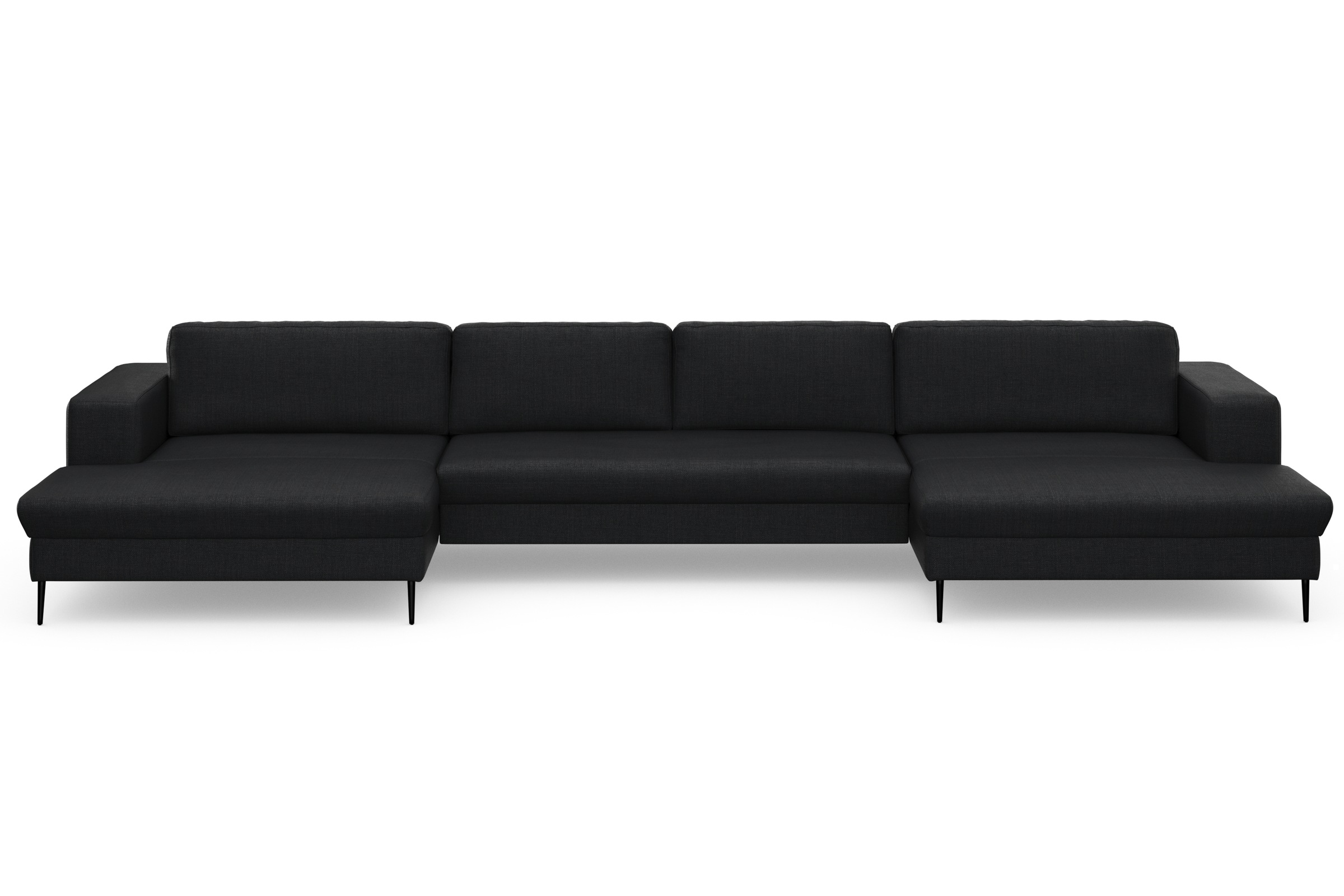 DOMO collection Wohnlandschaft »Modica U-Form«, XXL, in moderner Optik mit, 2 großzügigen Recamieren, auch in Cord