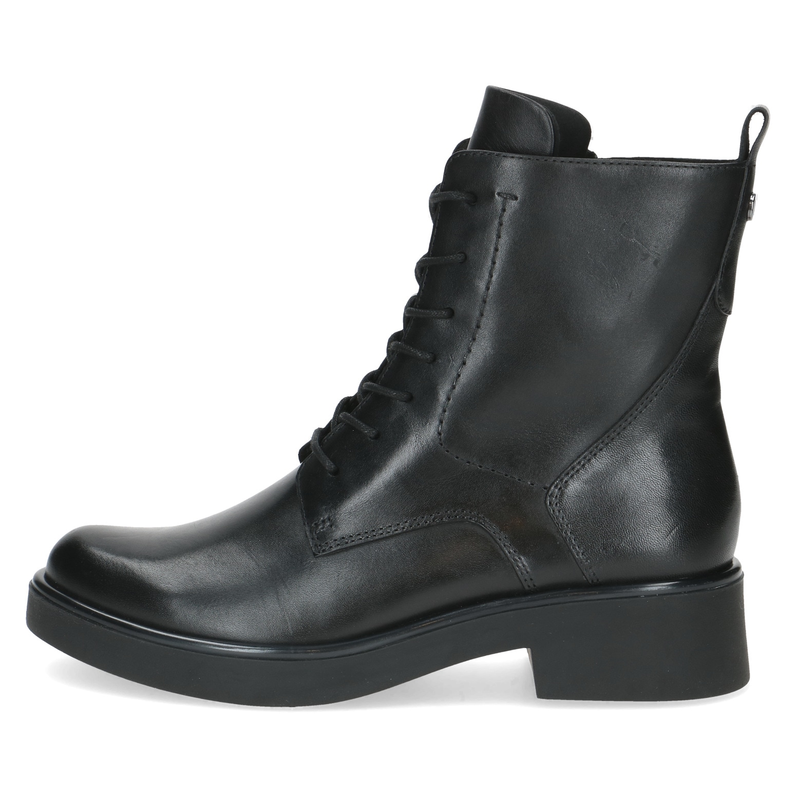 Caprice Schnürboots, Blockabsatz, Schnürstiefelette, Businessstiefelette mit Ziernähten