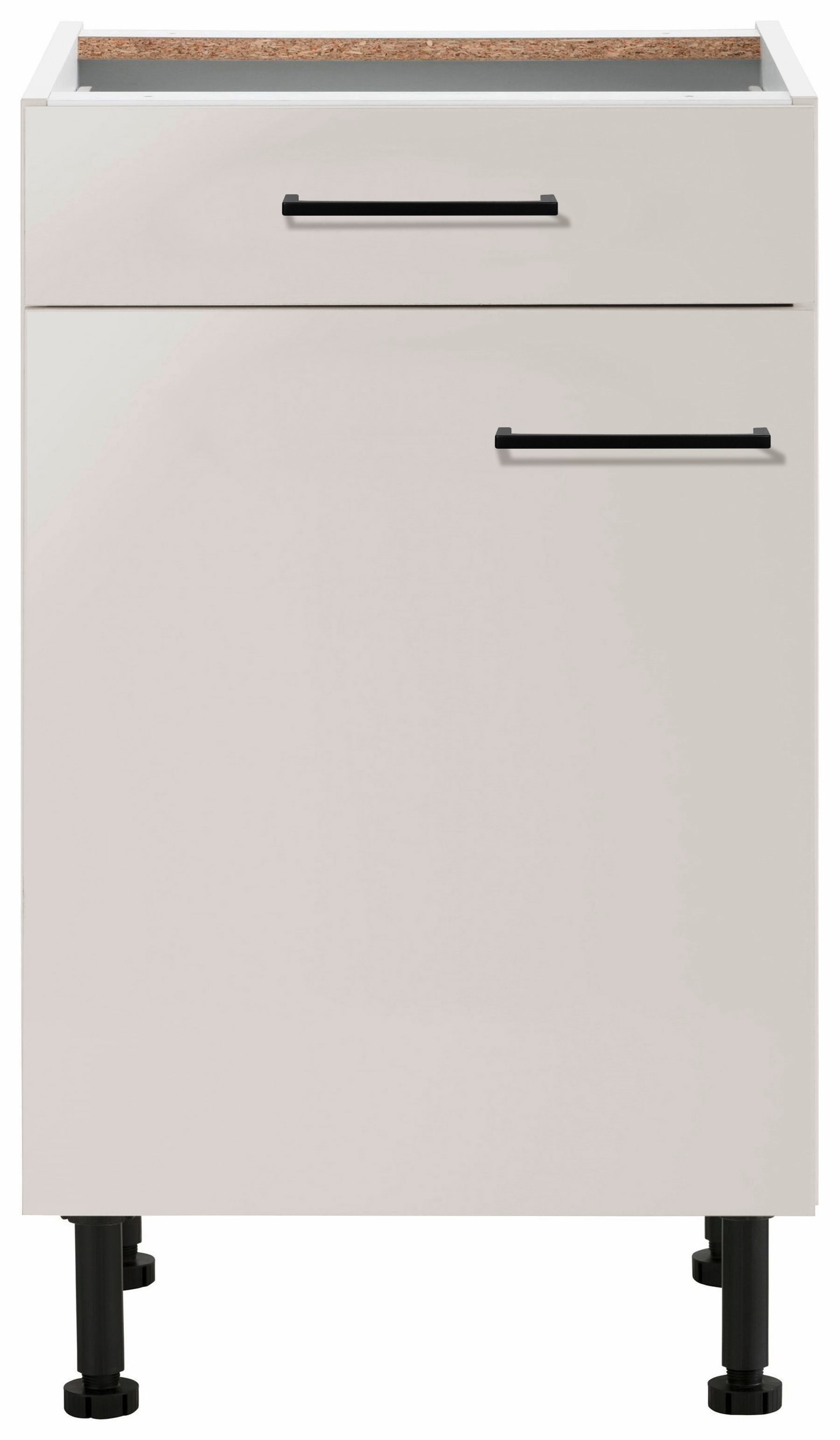 wiho Küchen Unterschrank »Nisos«, 50 cm breit, Soft-Close in Schubkästen, verstellbare Füße, ohne Platte