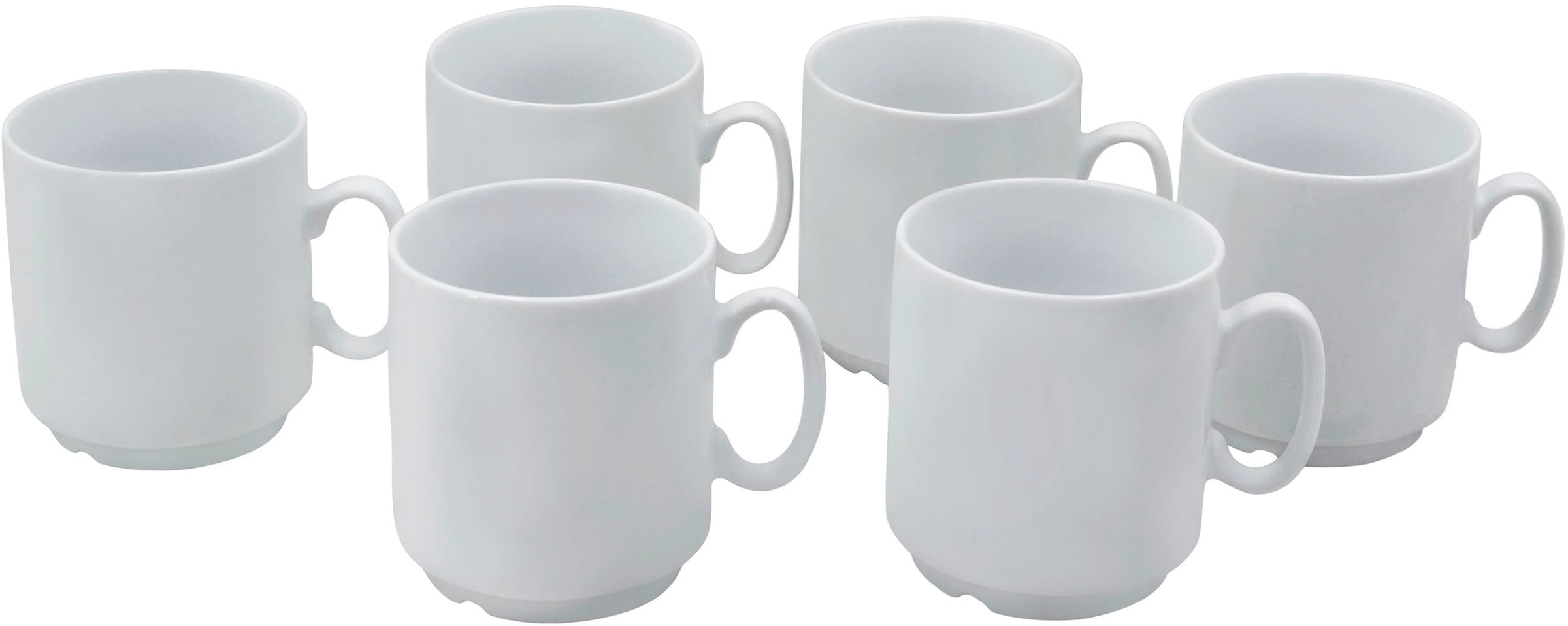 Retsch Arzberg Becher »ROBERT«, (Set, 6 tlg., 6teilig), stapelbar, platzsparend, 6-teilig, 300ml