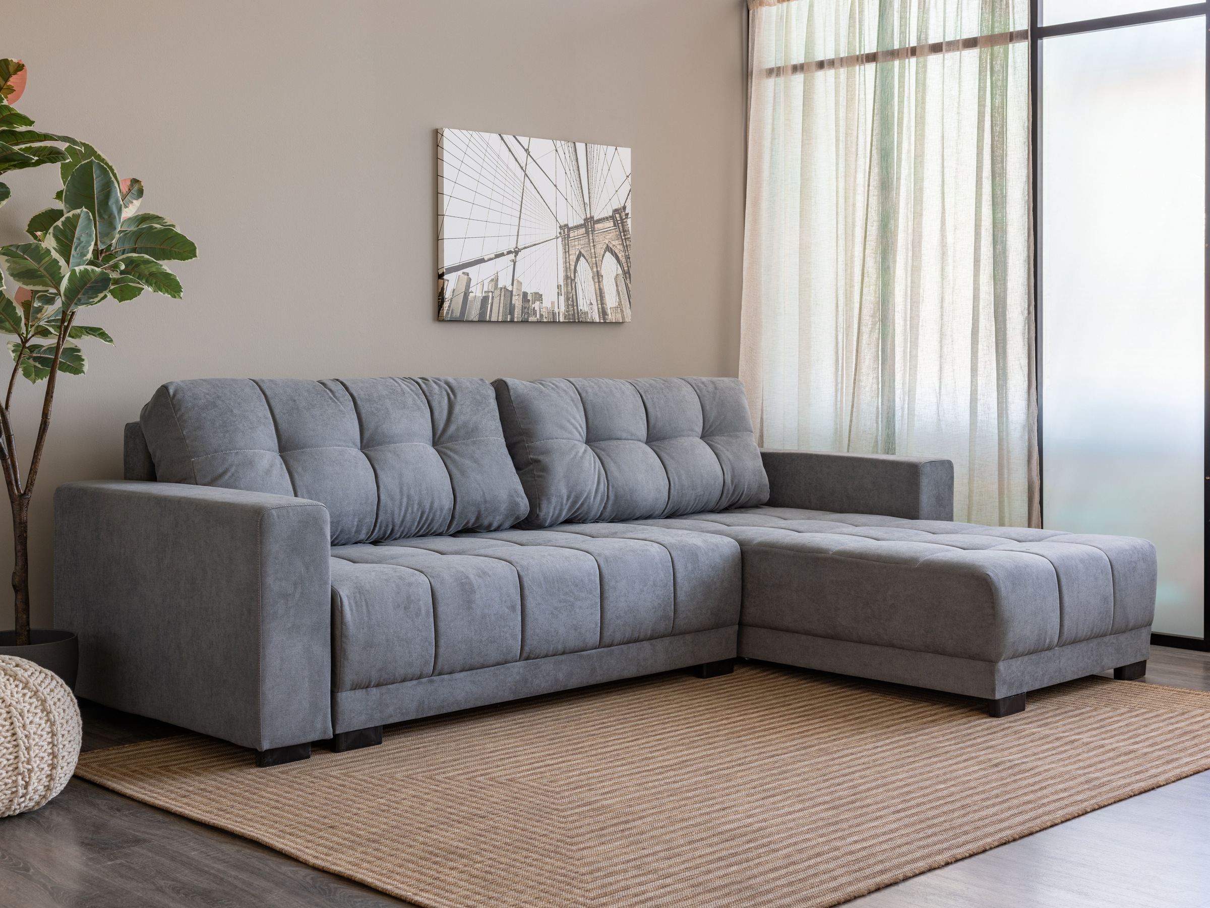 INOSIGN Ecksofa "Langston Schlafsofa, Liegefläche 240 x 140, Struktur fein" günstig online kaufen