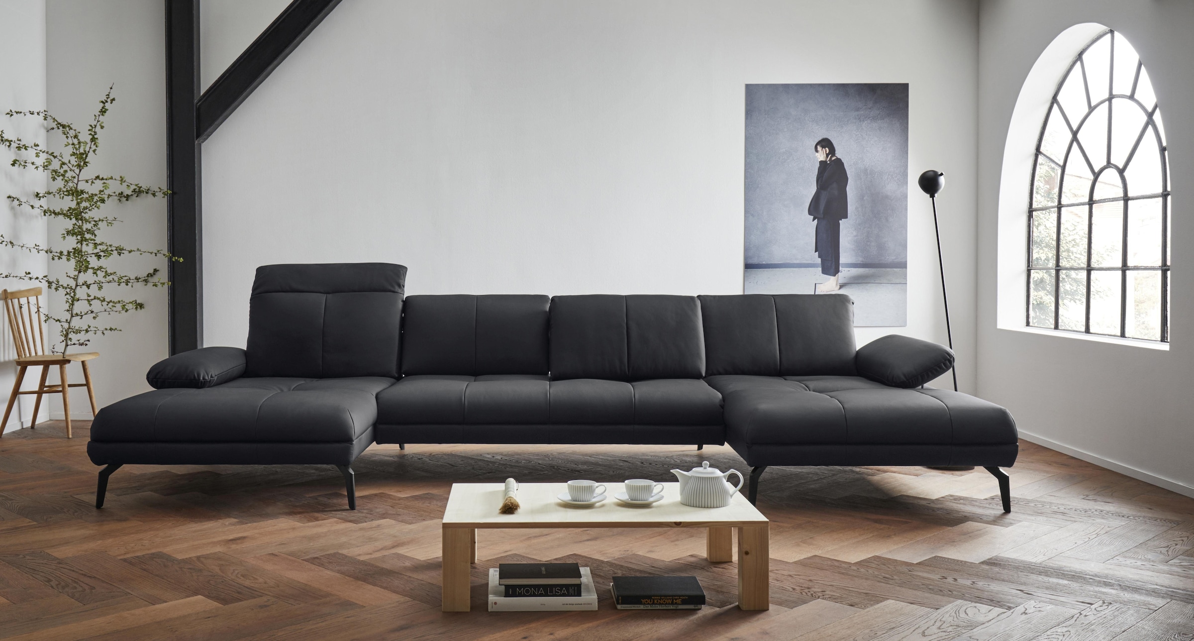Home affaire Wohnlandschaft »Stenlille Multifunktions-Sofa, U-Form« incl. S günstig online kaufen