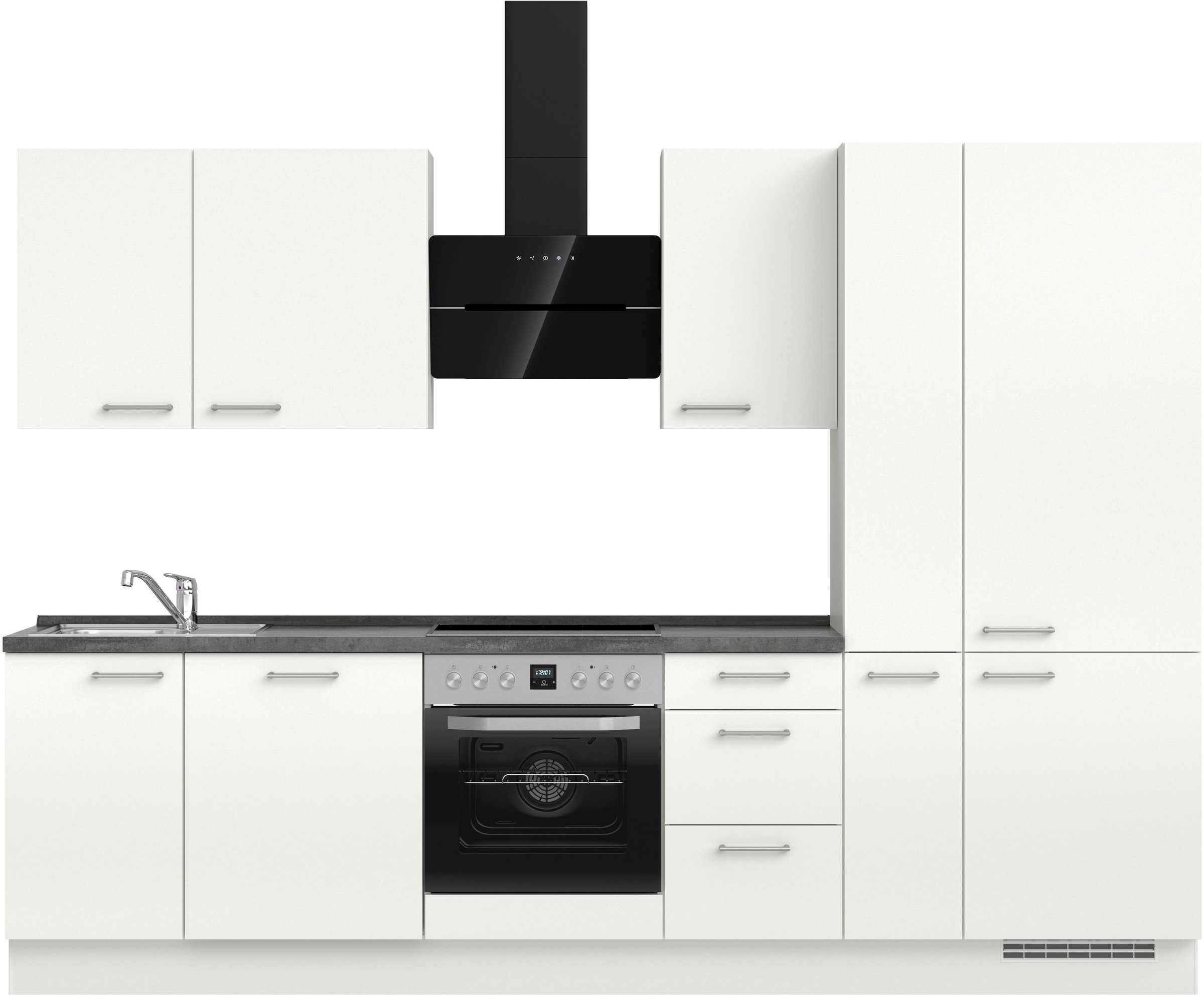 nobilia® Küchenzeile »"Laser II", Ausrichtung wählbar, Breite 300 cm« vormo günstig online kaufen