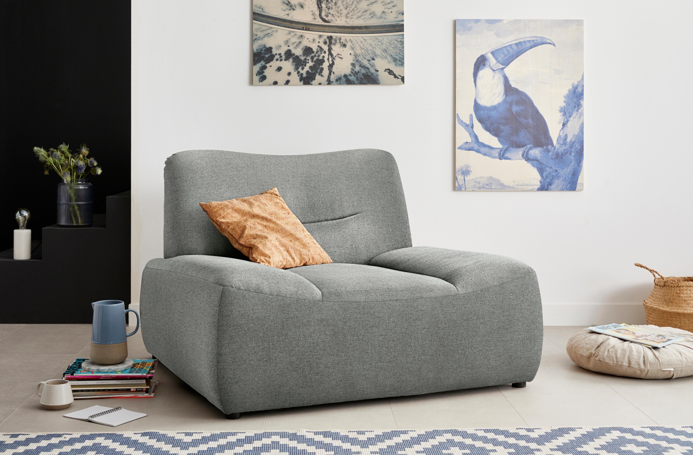 DOMO collection Sessel »Cesena modern, elegante flache Armlehnen, komfortab günstig online kaufen