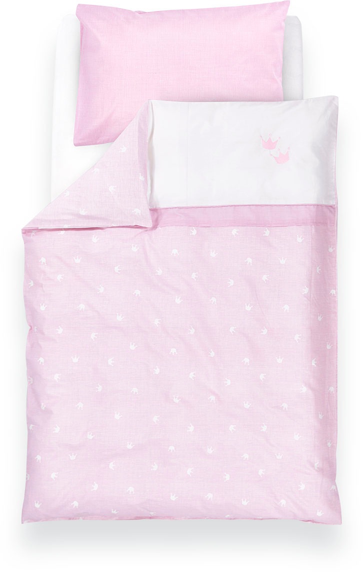 Träumeland Babybettwäsche »kuschelweiche Bettwäsche Krone«
