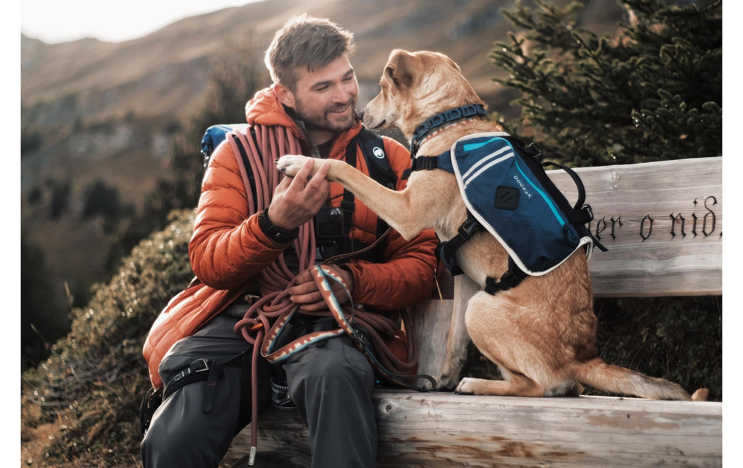   Hunde-Geschirr »DOGPAK Moab Lite Hunderucksack S« Rucksack und Wandergeschirr für Hunde aus «Die Höhle der Löwen»