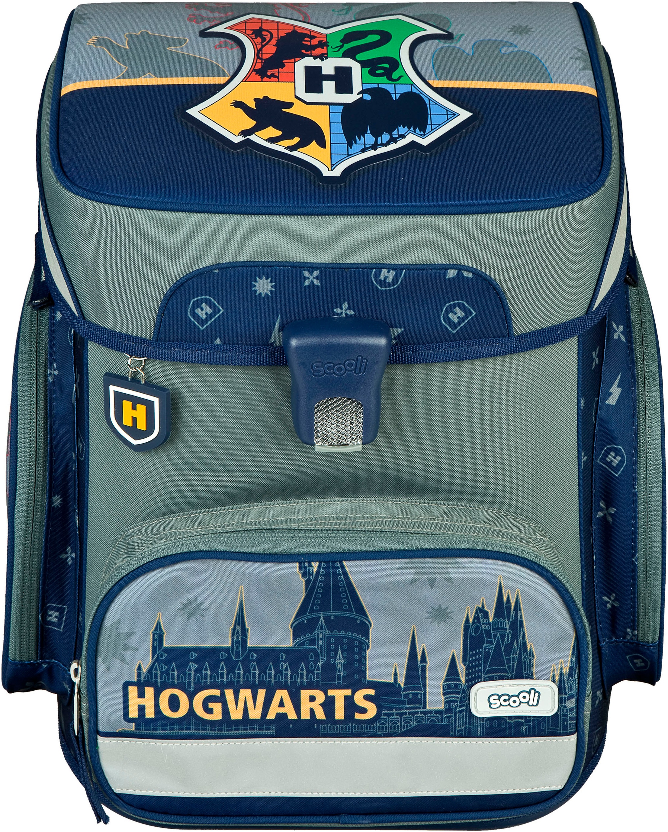 Scooli Schulranzen »EasyFit, Harry Potter Hogwarts«, Reflektoren