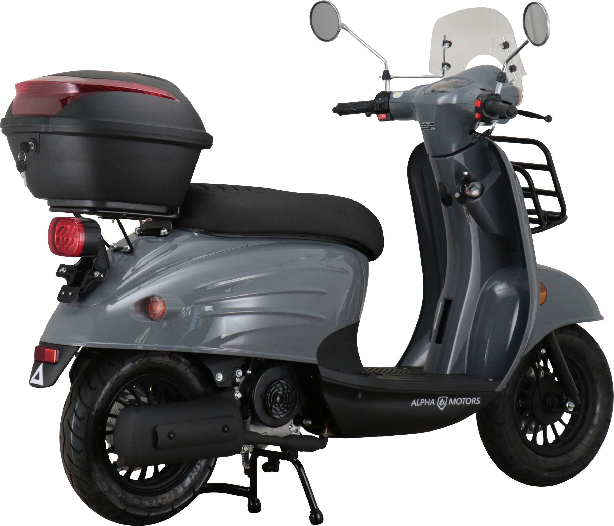 Alpha Motors Mofaroller »Adria«, 50 cm³, 25 km/h, Euro 5, 2,72 PS, (inkl. Windschild und Topcase), mit Lenkerschloss und Windschild