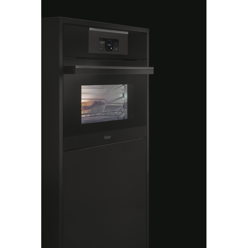 HAIER Einbau-Mikrowelle »HWO45NB6T0B2/DE« Grill Heißluft Mikrowelle digitaler Timer Edelstahl / schwarz