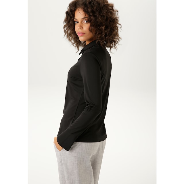 Aniston CASUAL Hemdbluse, in strukturierter Jersey-Crepé-Qualität online  bei