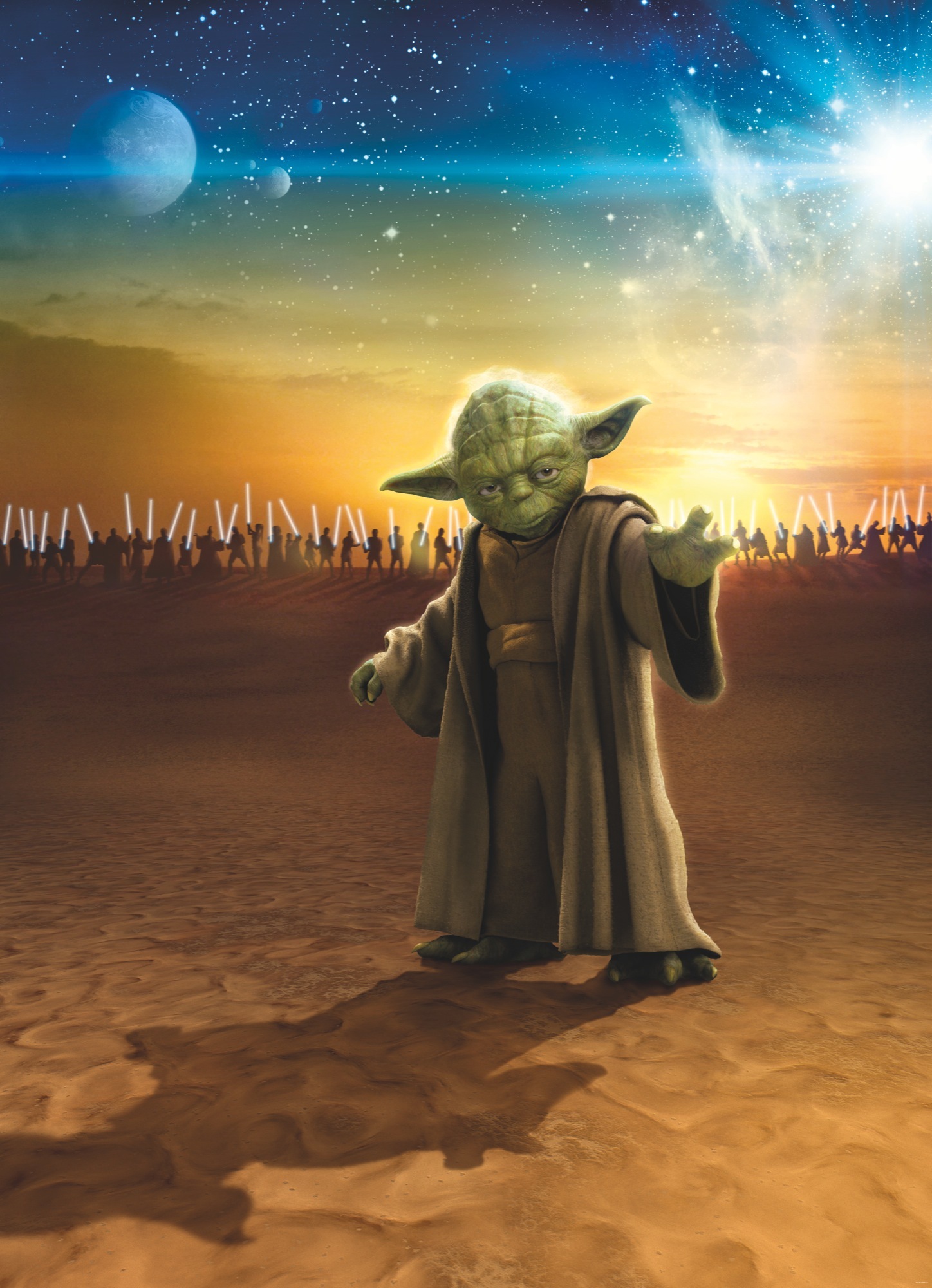 Komar Fototapete »Digitaldruck Fototapete - STAR WARS Master Yoda - Größe 200 x 250 cm« Motiv | bedruckt glatt