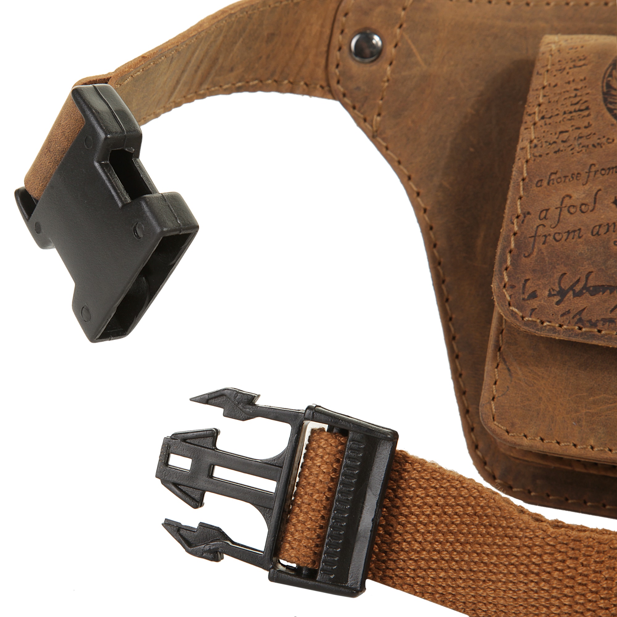 Landleder Gürteltasche, echt Leder