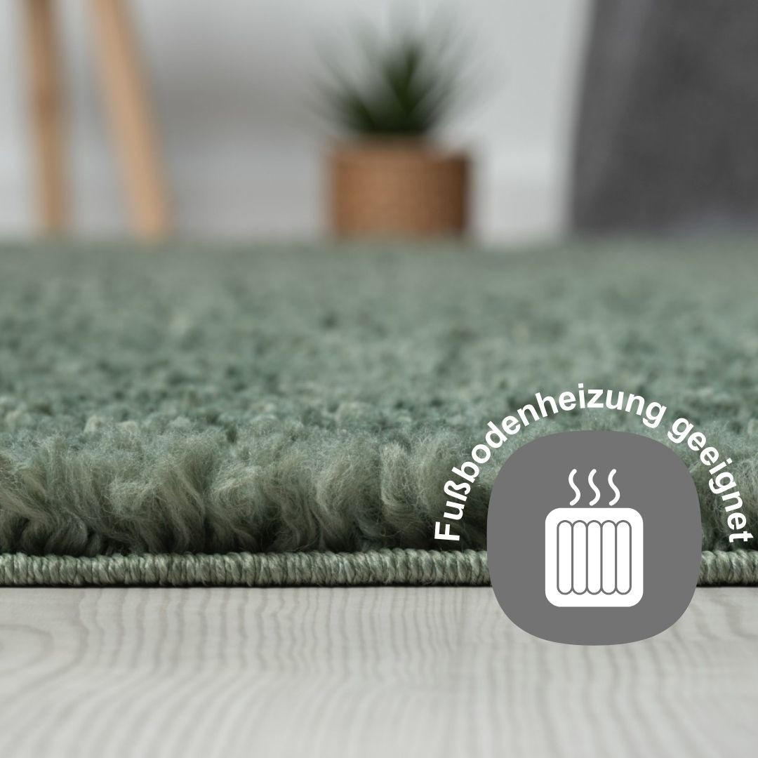 4. Bild von Myflair Möbel & Accessoires Hochflor-Teppich »My Shaggy«, rechteckig, Shaggy, Uni-Farben, leicht glänzend, Microfaser, extra flauschig