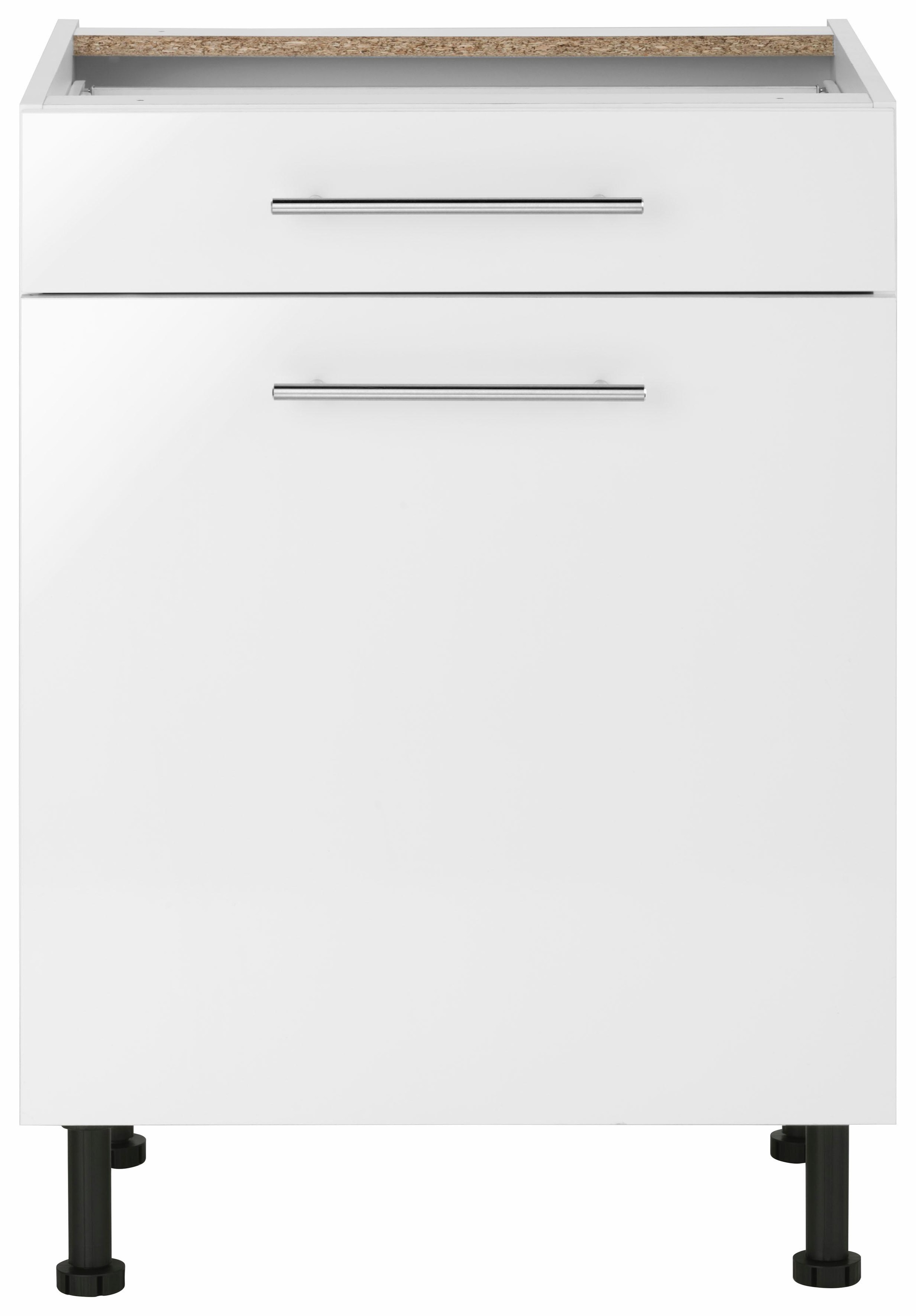 wiho Küchen Unterschrank »Ela«, Breite 60 cm, höhenverstellbare Füße