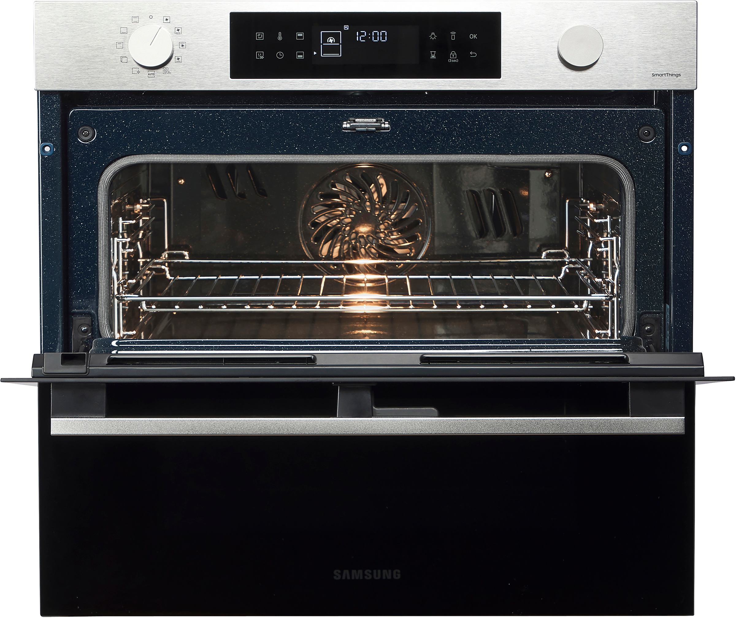 Samsung Einbaubackofen  »NV7B4550VAS/U1«, Pyrolyse-Selbstreinigung, Dual Cook Flex