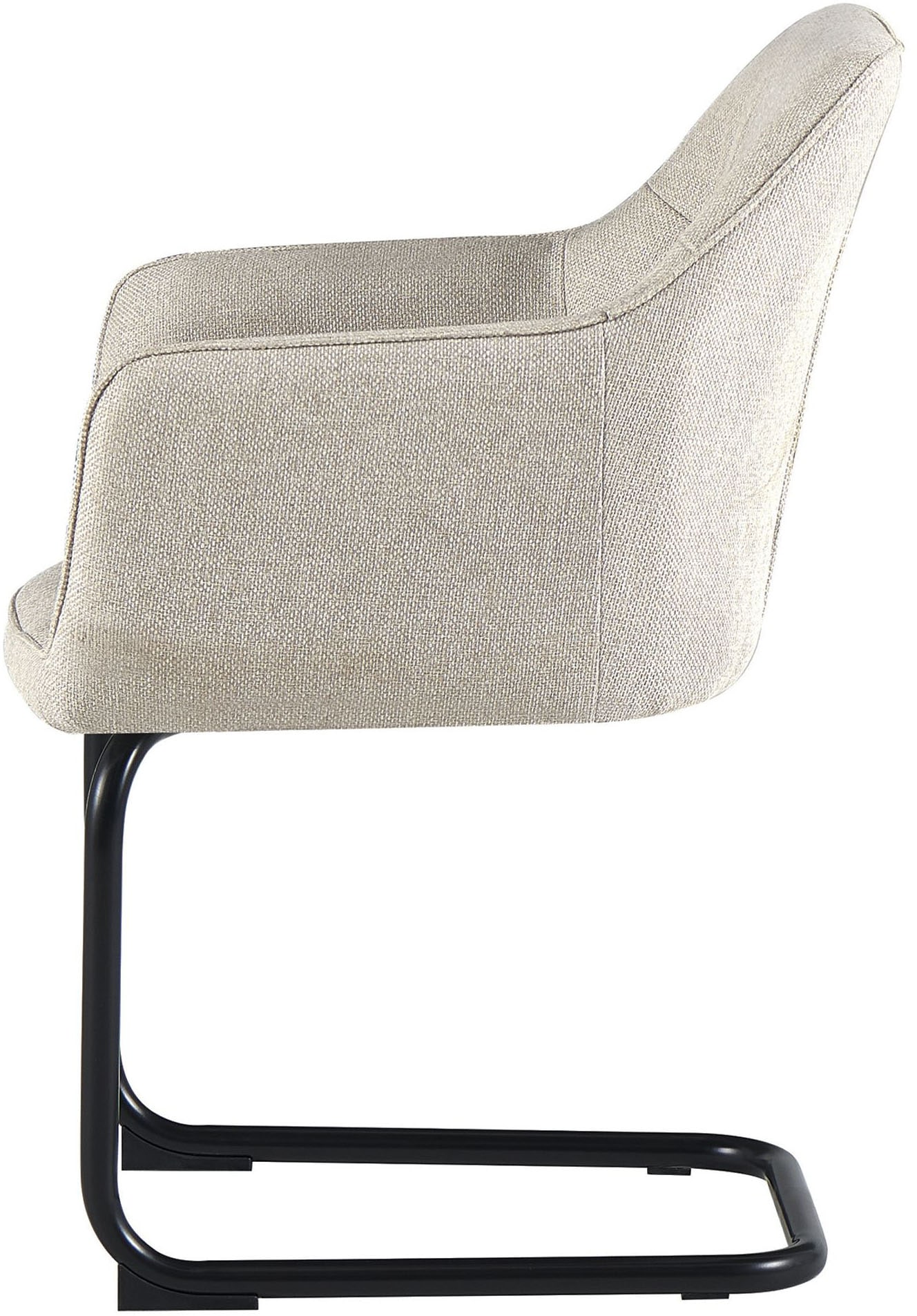 OTTO home Freischwinger »Elba« (Set) 2 Stk.gemütlicher Stuhl / Sessel, 180 Grad drehbar, Auto Return, Webstoff