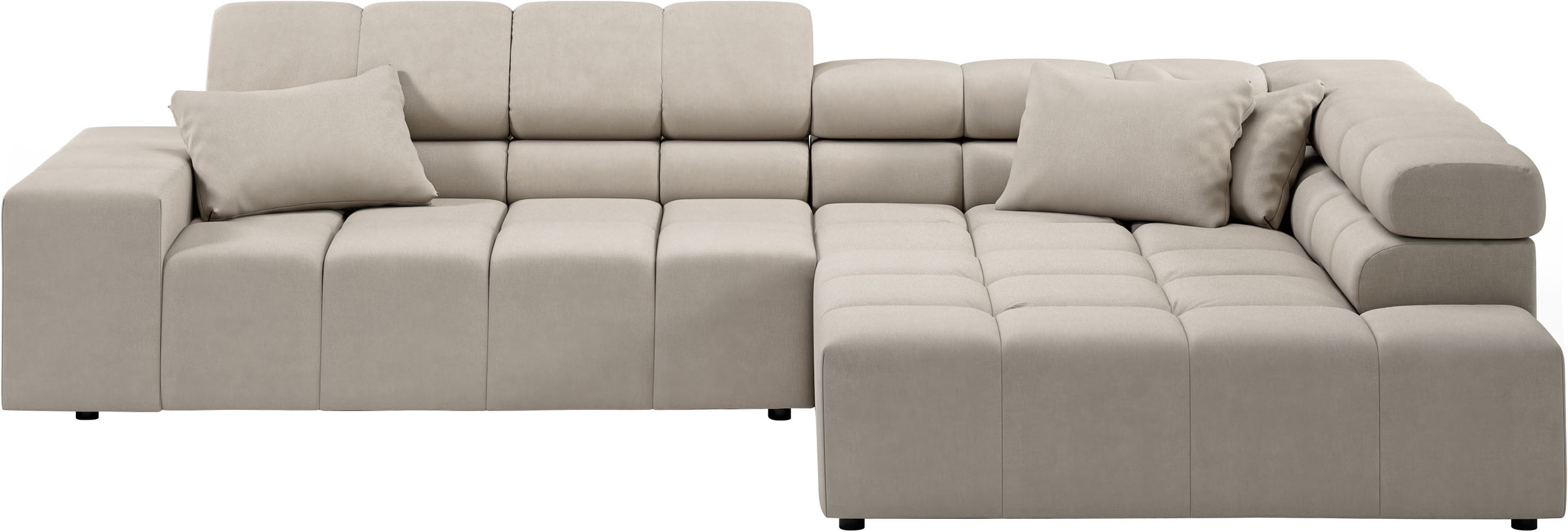 INOSIGN Ecksofa »Ancona incl. Kopfteilverstellung, OTTOs Choice, Breite 319cm, L-Form«, wahlweise motorische Sitztiefenverstellung, auch in Cord + Easy Care