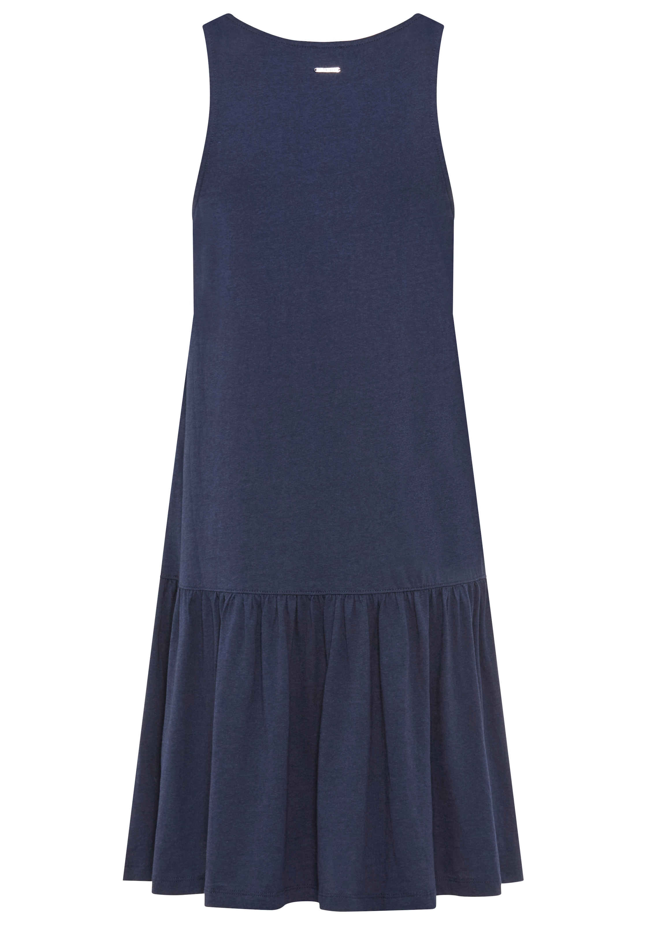 Laura Scott Sommerkleid Seitennahttaschen figurumspielende Passform, mit Rundhalsausschnitt und Tanktopträgern