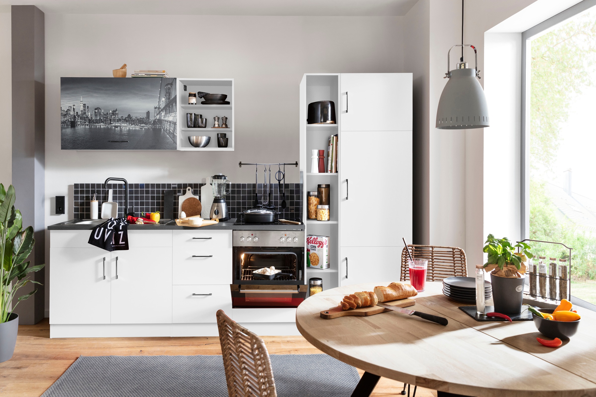 KOCHSTATION Küchenzeile »KS-Paris – Küchen mit einzigartigen Fotomotiven au günstig online kaufen