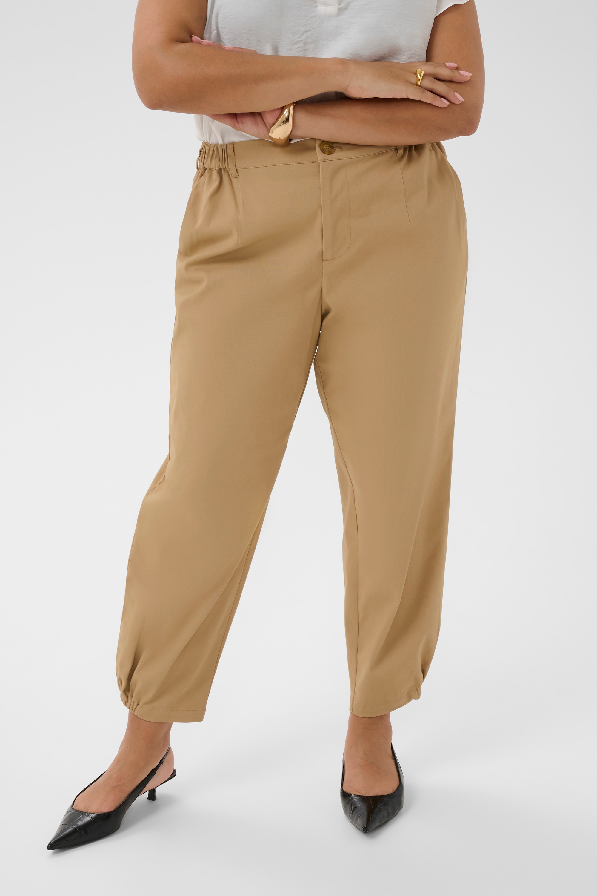 KAFFE Curve Stoffhose »Casual Hose KCvicky«