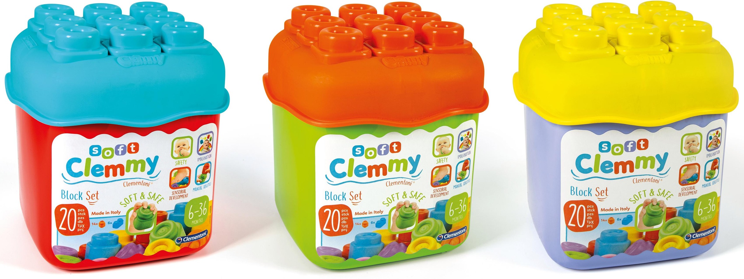 7. Bild von Clementoni® Spielbausteine »Clemmy Soft, Eimer«, (20 St.)