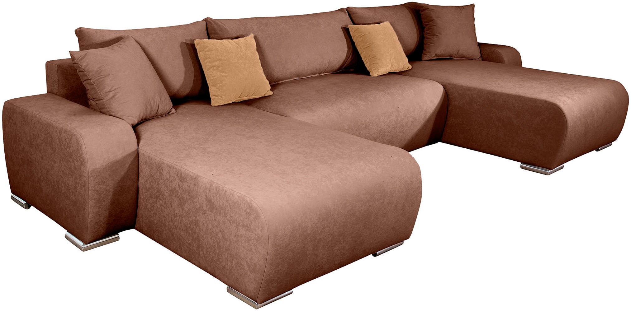 COLLECTION AB Wohnlandschaft »Wohnlandschaft,2 Ottomane,Bonnelfederkern,Rückenkissen« Wohnlandschaft,2 Ottomane,Bonnelfederkern,Rückenkissen