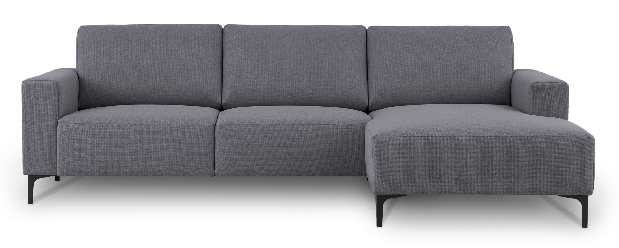 Home affaire Ecksofa »Tournon, L-Form, Breite 262 cm, Webstoff, Chenille«, Designsofa im nordischen Stil, Wellenunterfederung, Metallfüße