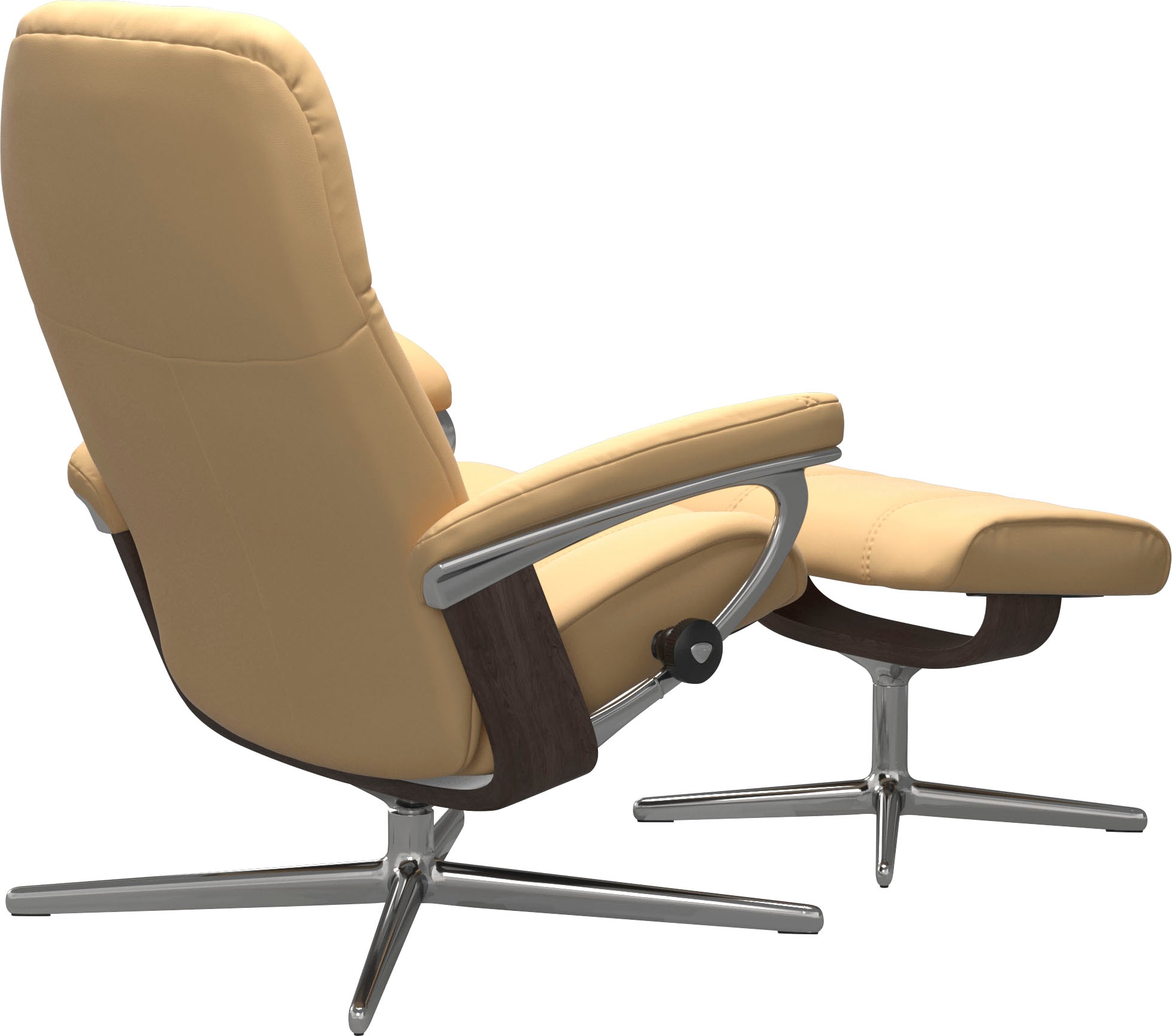 Stressless Fußhocker "Consul", mit Cross Base, Größe S, M & L, Holzakzent W günstig online kaufen