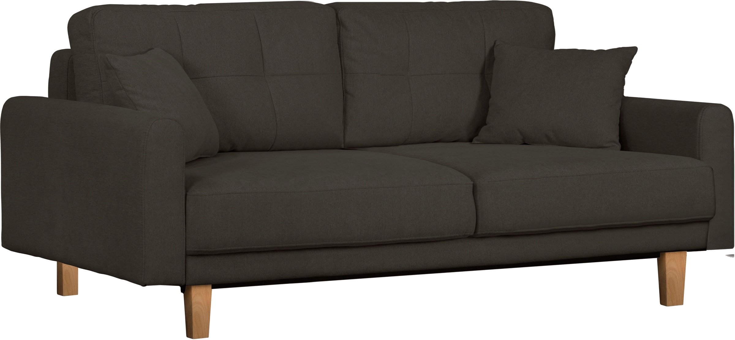 Home affaire 3-Sitzer »TRIPLO optionale Schlafsofa mit Bettkasten, Maße B/T/H: 215/100/89 cm«, Wahlweise Bettfunktion - Liegefläche 145x191 cm, Rücken-, Zierkissen