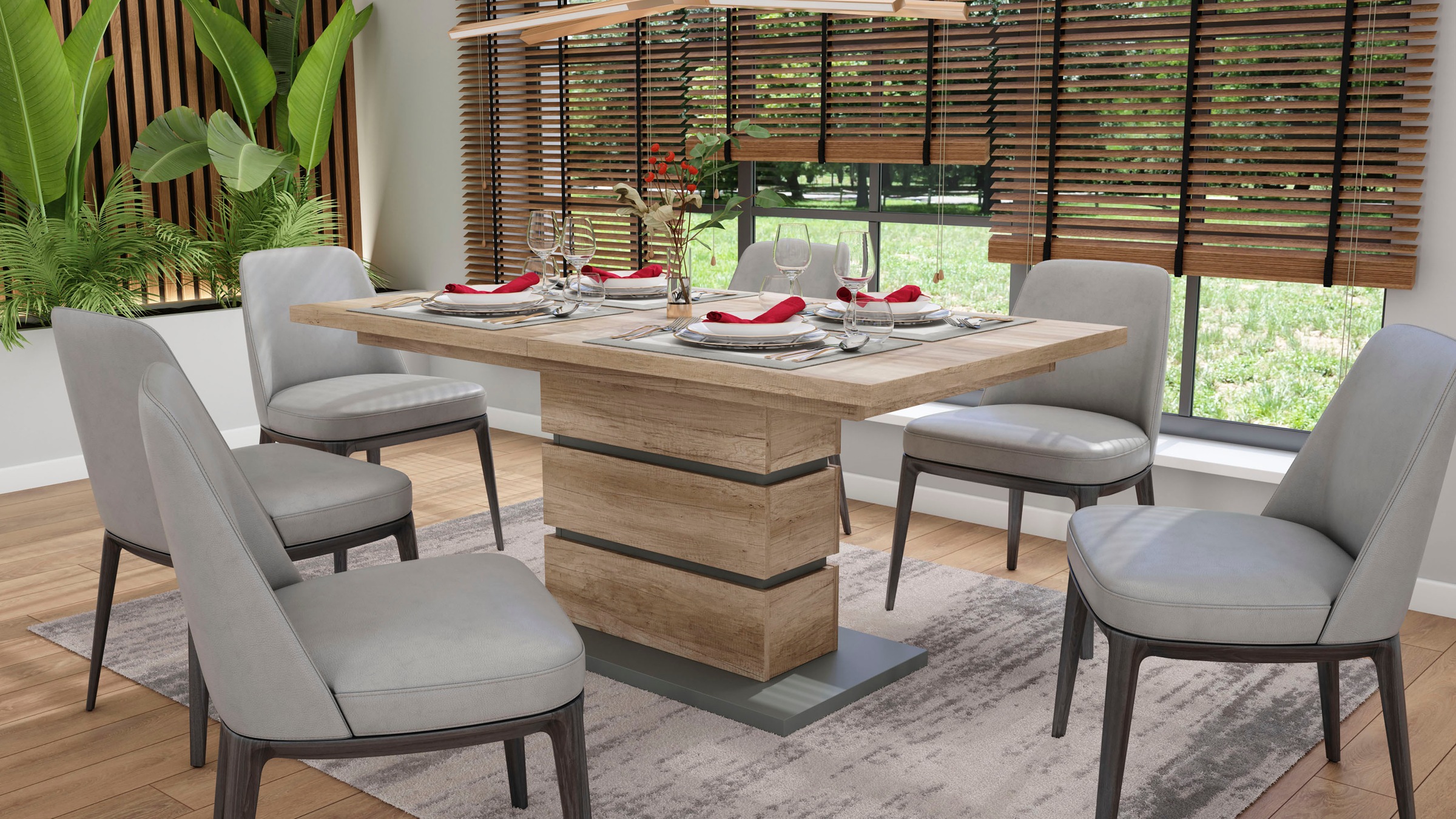8. Bild von byLIVING Esstisch »Bea«, mit Auszugfunktion, in 2 Breiten 140-190 cm oder 160-215 cm