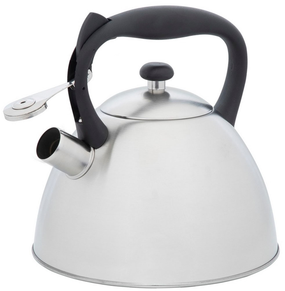 RESTO Kitchenware Wasserkessel »Gemini, Flötenkessel 3 l mit wärmespeicherndem Boden im Geschenkkarton«, Edelstahl, (1 tlg.), mit ergonomischem, wärmeableitenden Bakelit-Griff