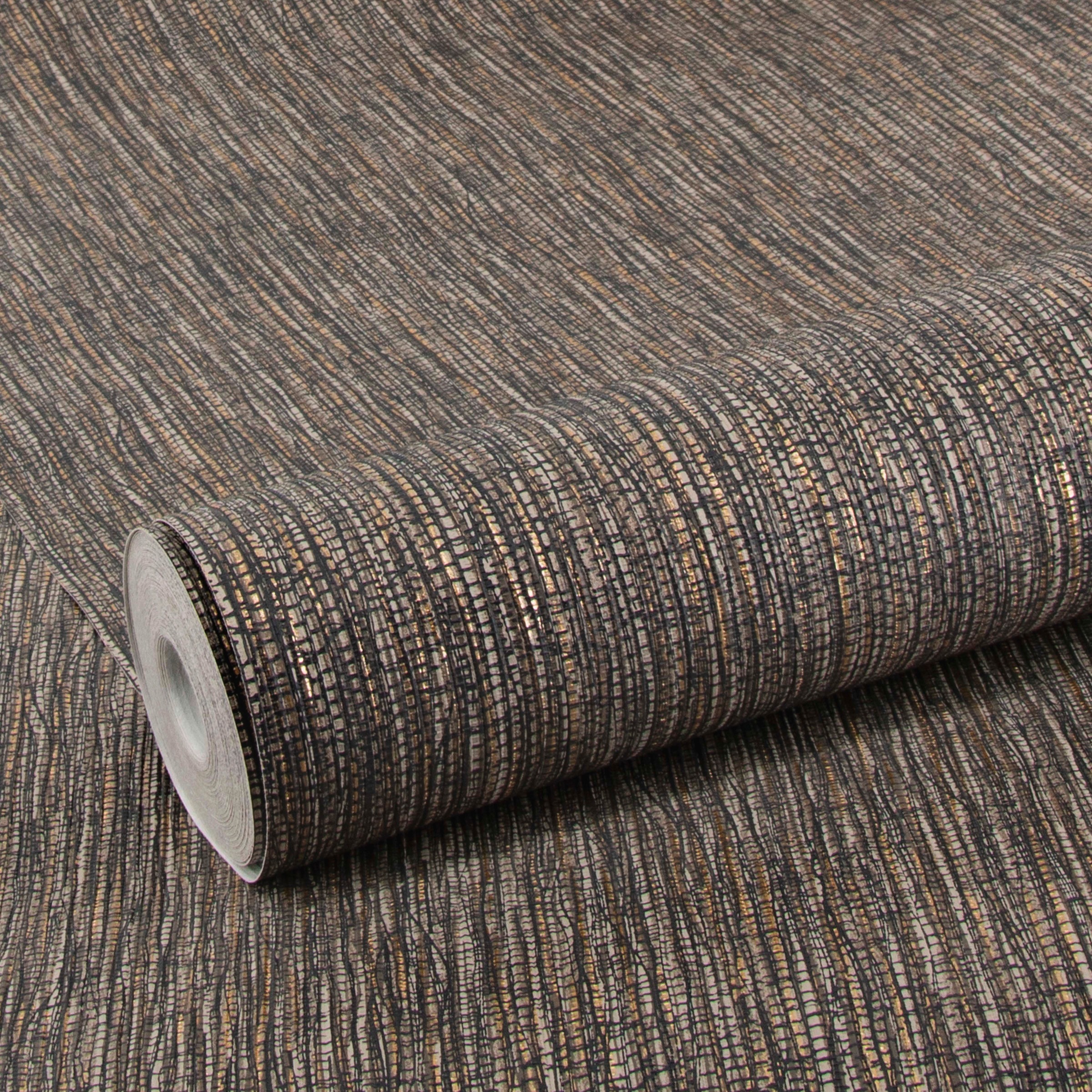 Boutique Vliestapete »Sublime Vliestapete Grass Braun Gold« Strukturmuster günstig online kaufen