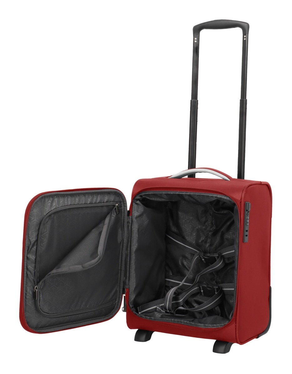 travelite Handgepäck-Trolley »JETPACK Wings 2 Cabin, konzipiert für Eurowings«, 2 Rollen, Weichgepäck-Koffer Handgepäck für die meisten gängigen Airlines