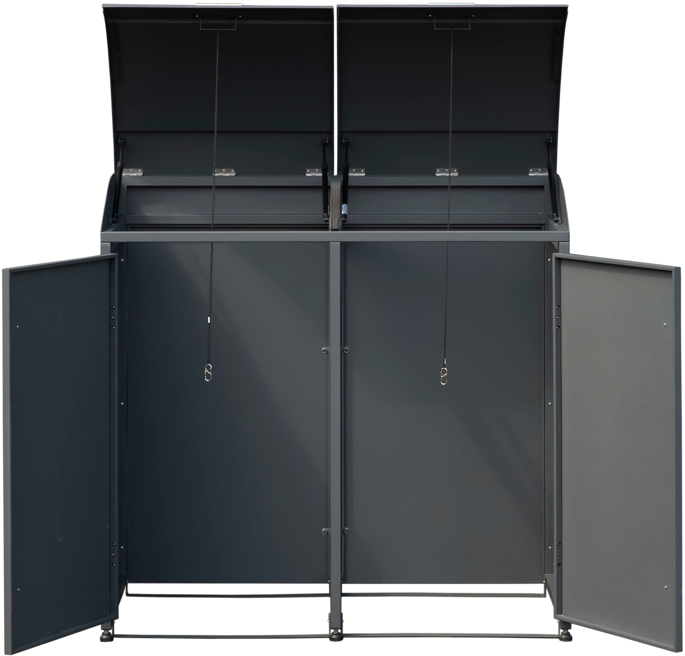 WESTMANN Mülltonnenbox »Moderna 2«, Platz für 2 Mülltonnen je 240 L, BxHxT: 139x83x135 cm