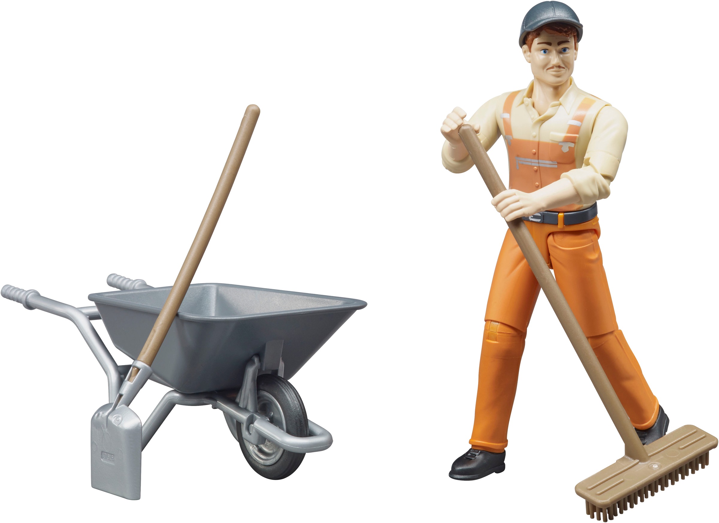 Bruder® Spielfigur »bworld Kommunalarbeiter (62130)« Made in Europe