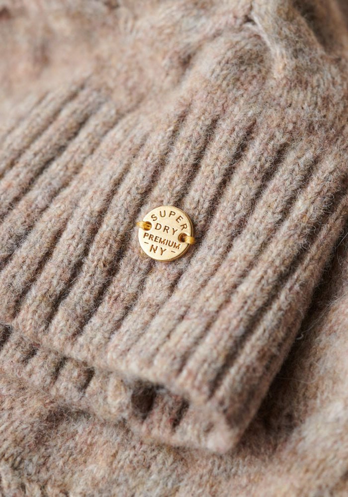 Superdry Strickpullover »LW CABLE ROLL NECK JUMPER«