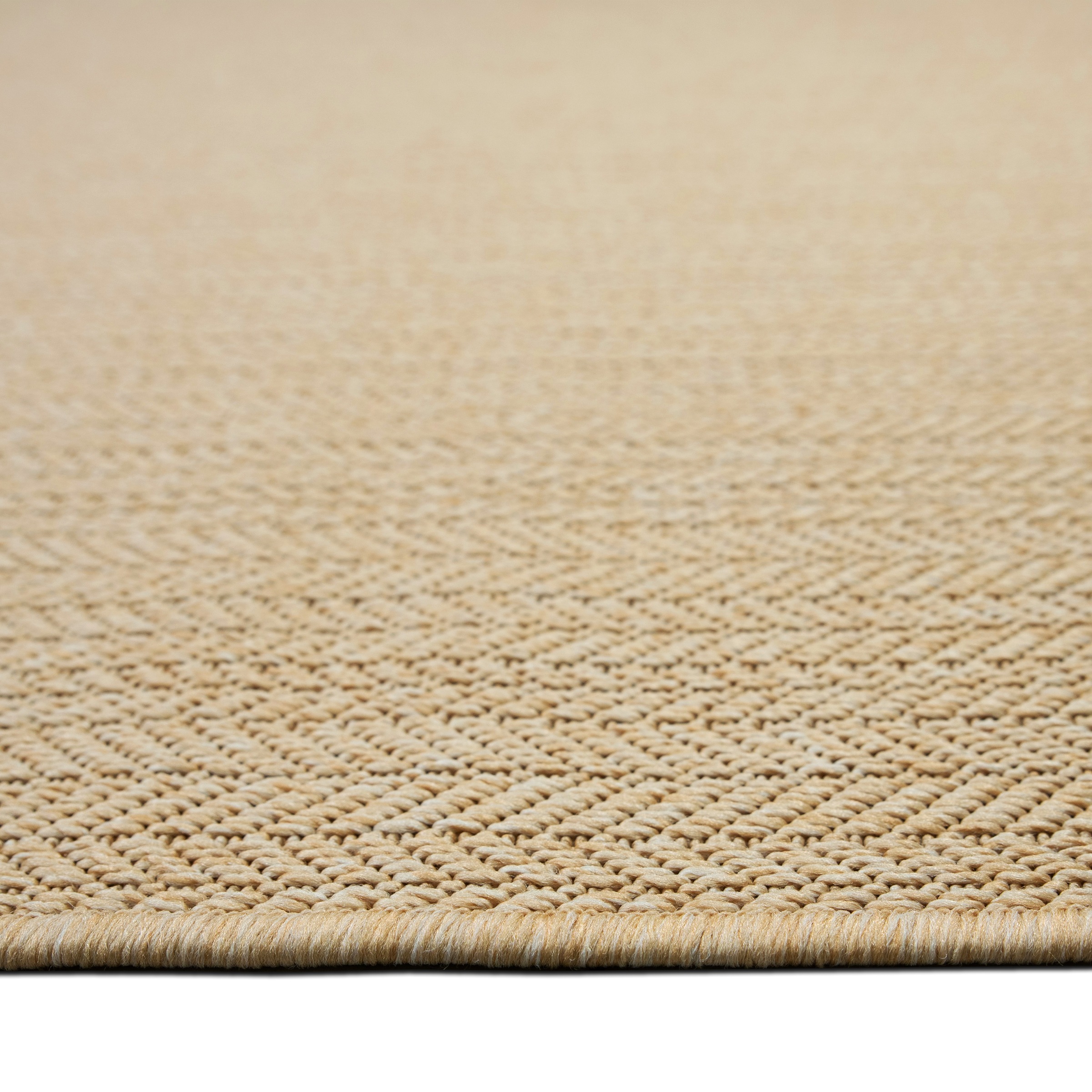 OTTO home Teppich »Aliv, Fischgräten-Design auch für Balkon und Terrasse«, rechteckig, 3 mm Höhe, In- und Outdoor geeignet, Wetterfest & UV-beständig