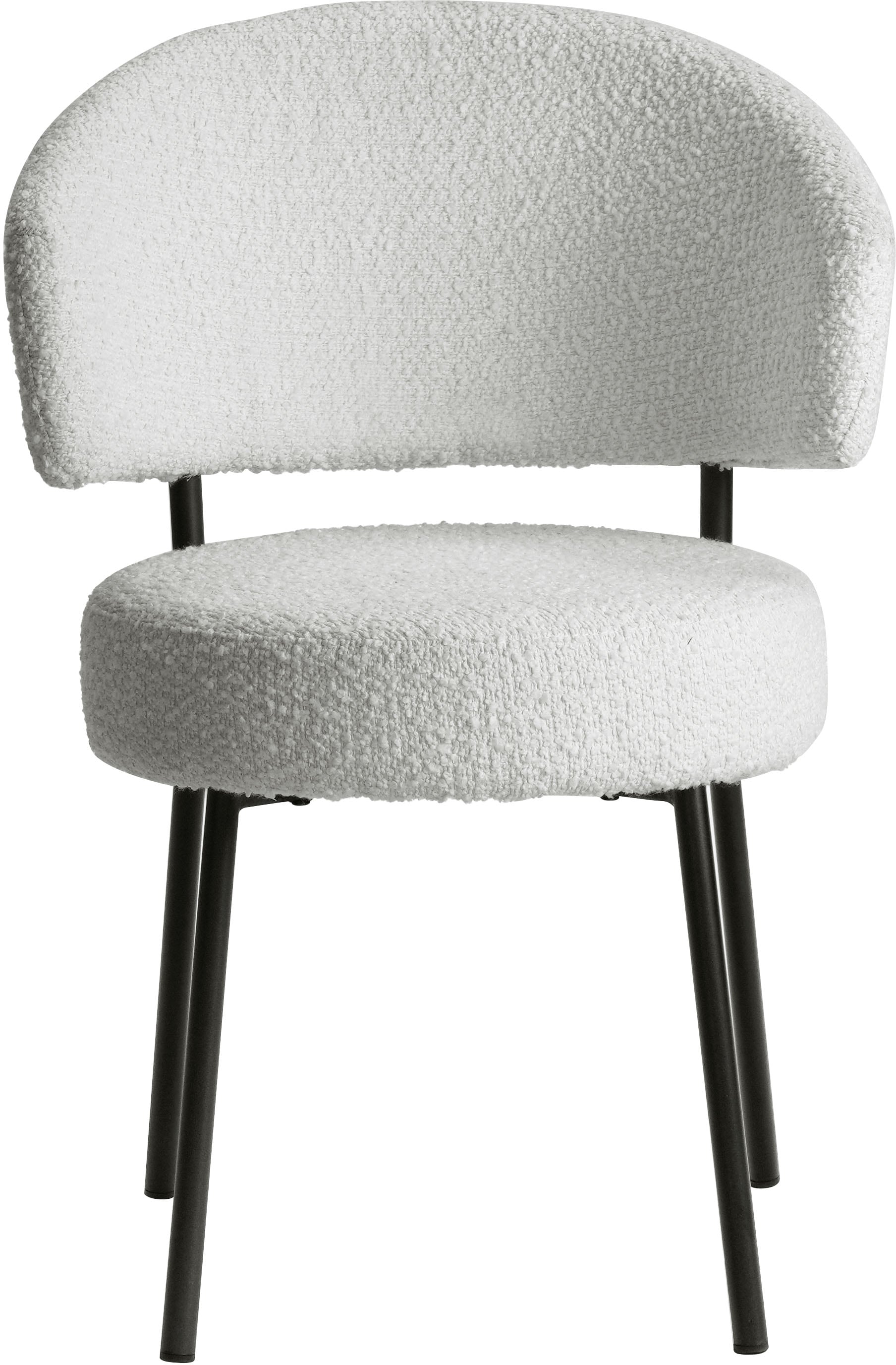LeGer Home by Lena Gercke Esszimmerstuhl »Sölve«, (Set), 2 St., Boucle Bezugsstoff, Metallgestell, Sitztiefe 48 cm