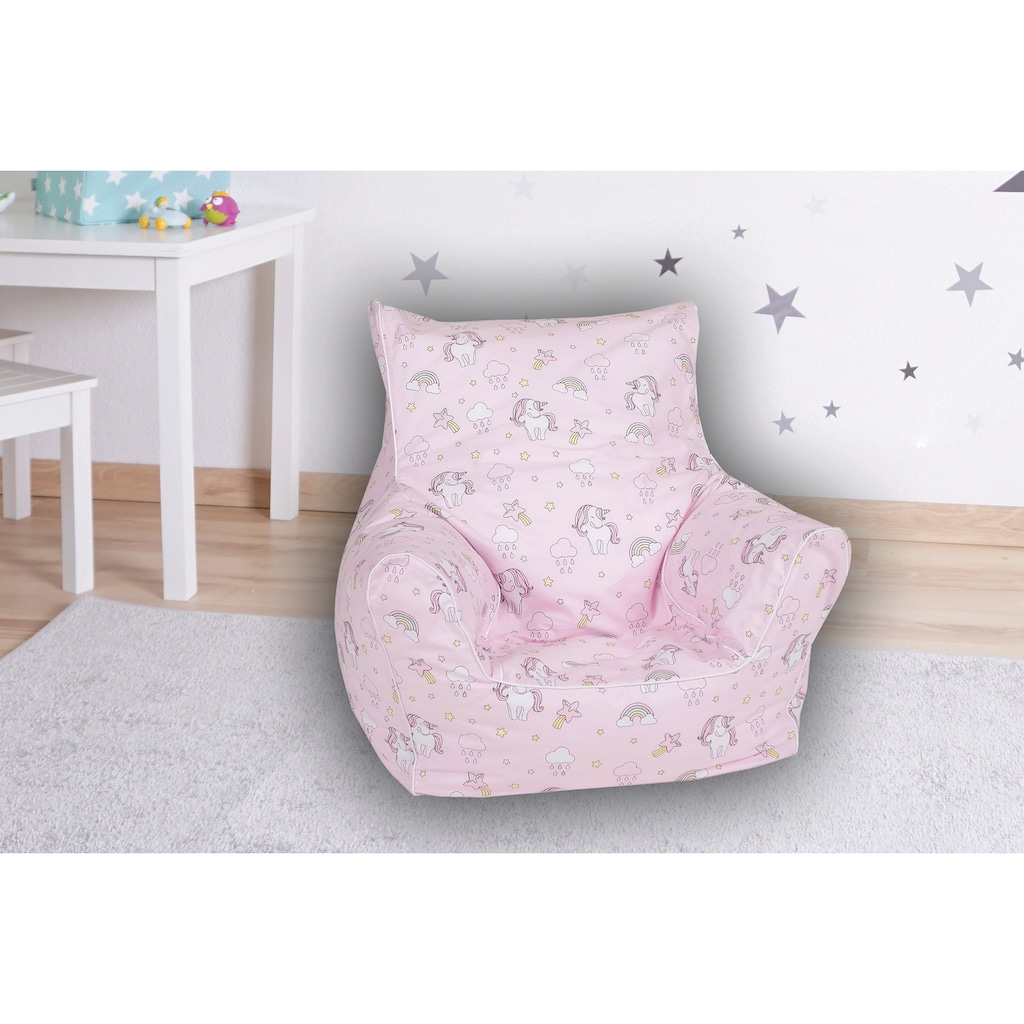 Knorrtoys® Sitzsack »Rainbow Unicorn«, für Kinder; Made in Europe