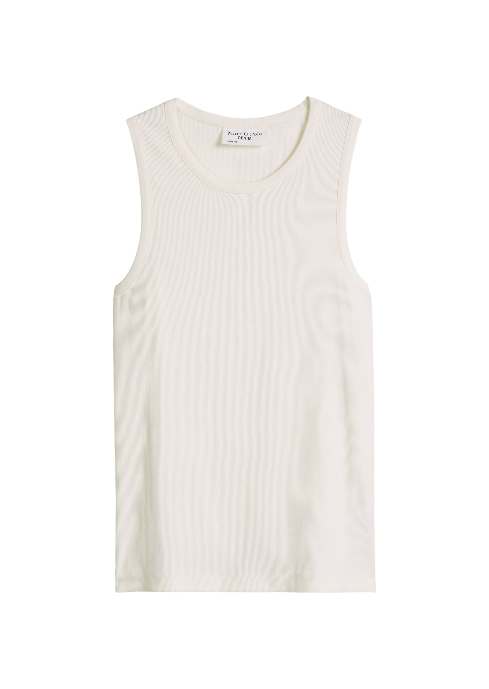 Marc O'Polo DENIM Tanktop Ripp-Tanktop slim aus Bio-Baumwoll-Mix