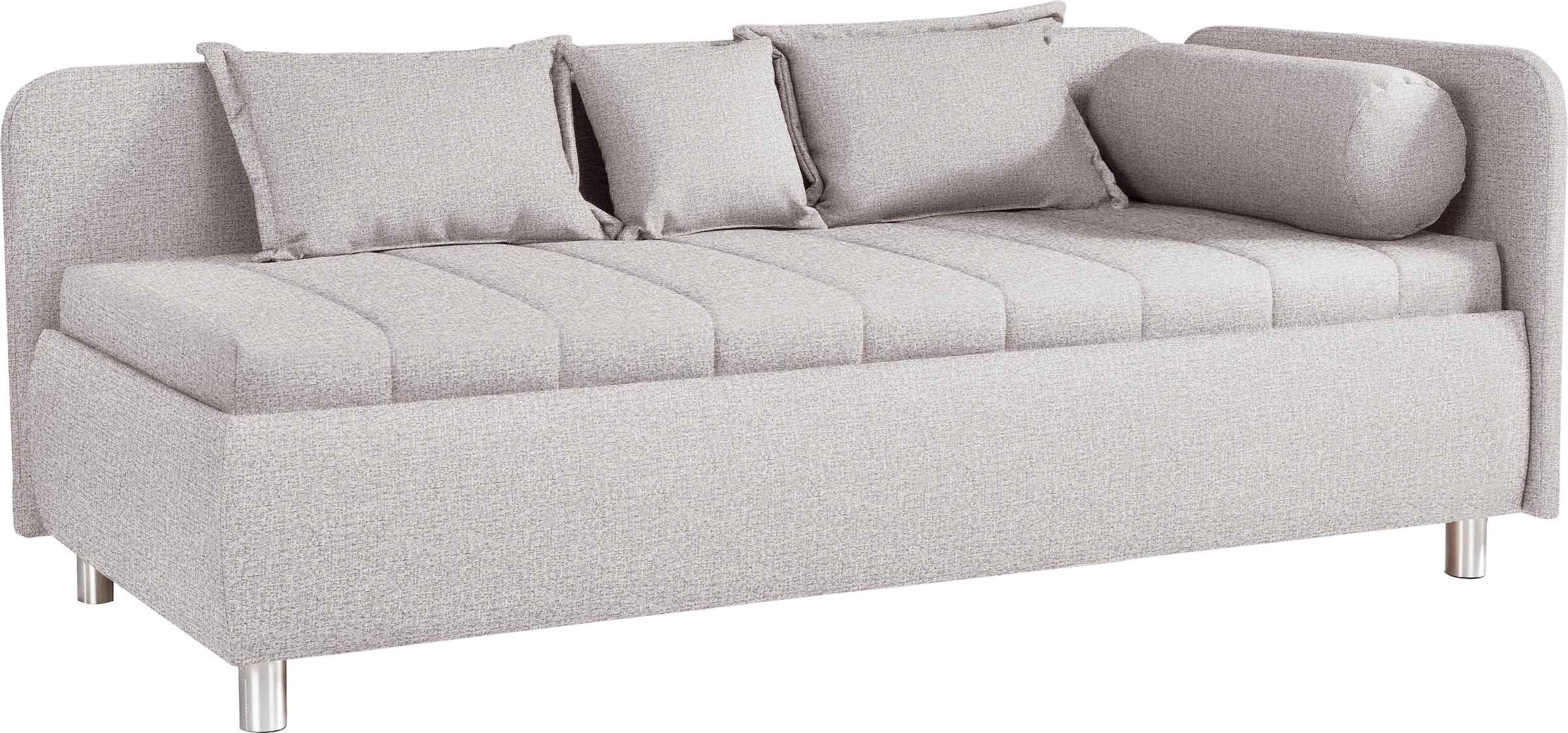 alina Schlafsofa »Kiana«, mit Bettkasten und Zierkissen, Liegefläche 90/200 cm oder 100/200 cm