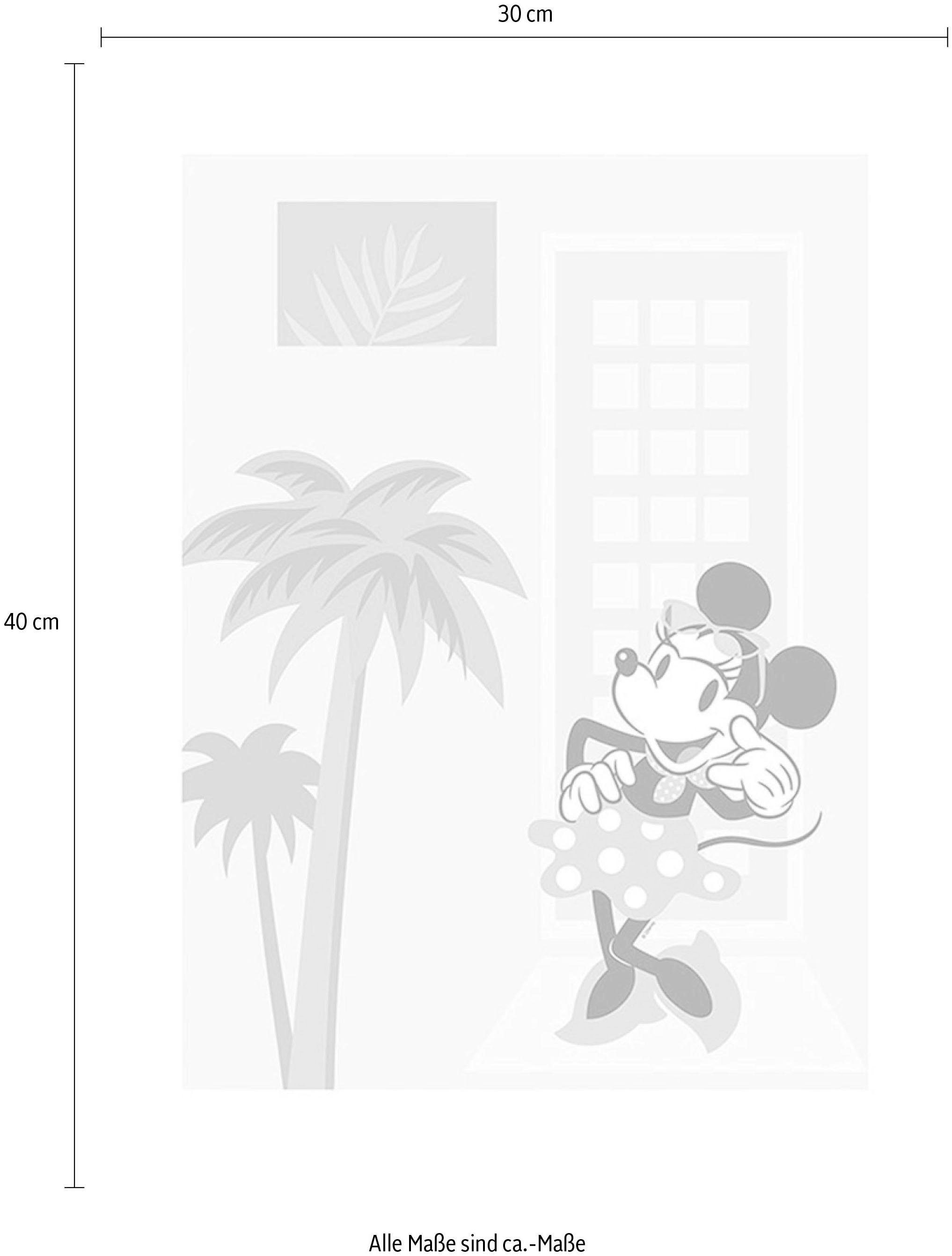 Komar Bild »Minnie Mouse Palms« Disney 1 Stk. tlg. Wandbild zur Dekoration im Kinderzimmer - ohne Rahmen
