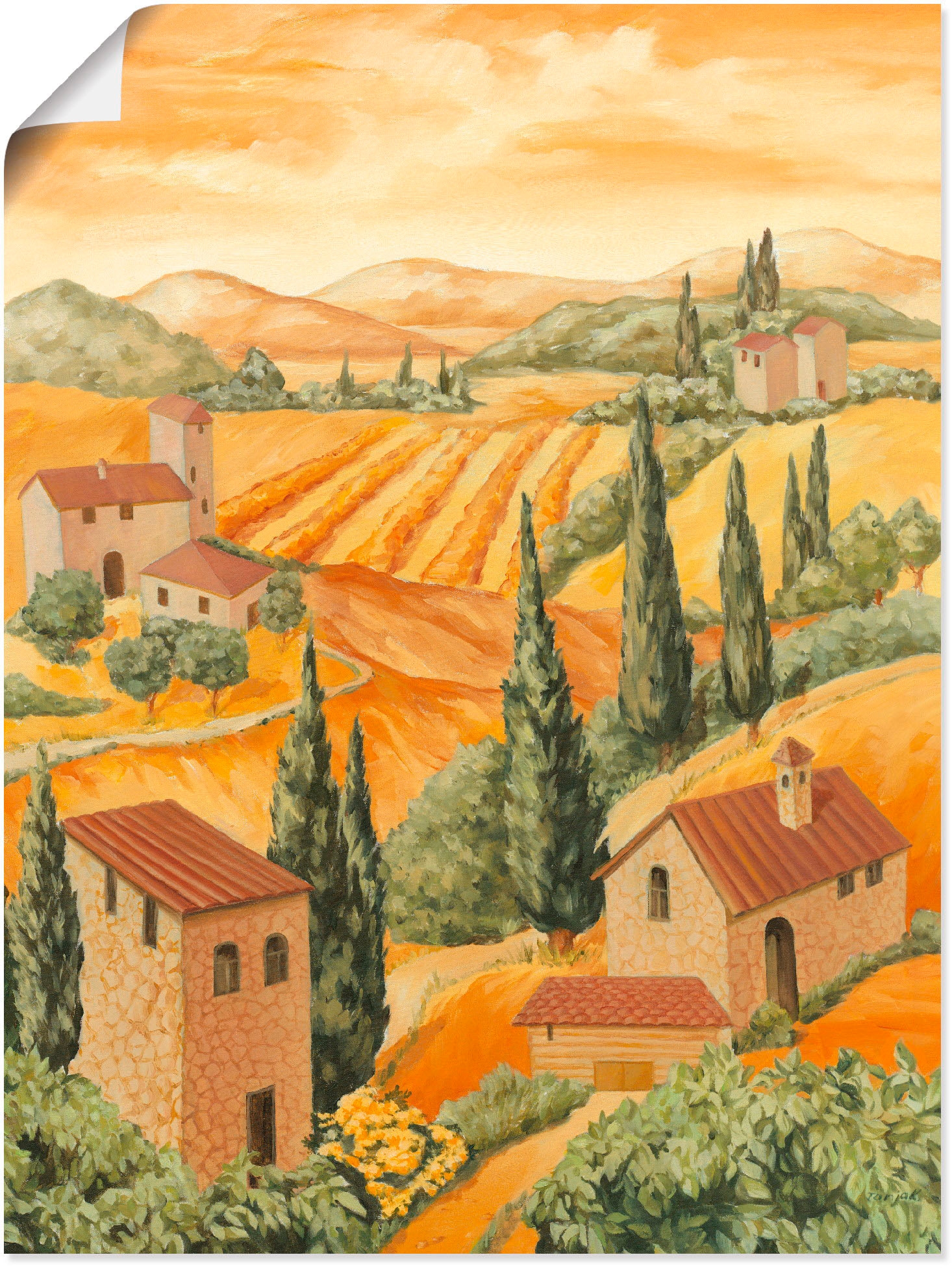 Artland Wandbild »Italien Toscana«, Europa, (1 St.), als Alubild,  Leinwandbild, Wandaufkleber oder Poster in versch. Größen online kaufen | Poster