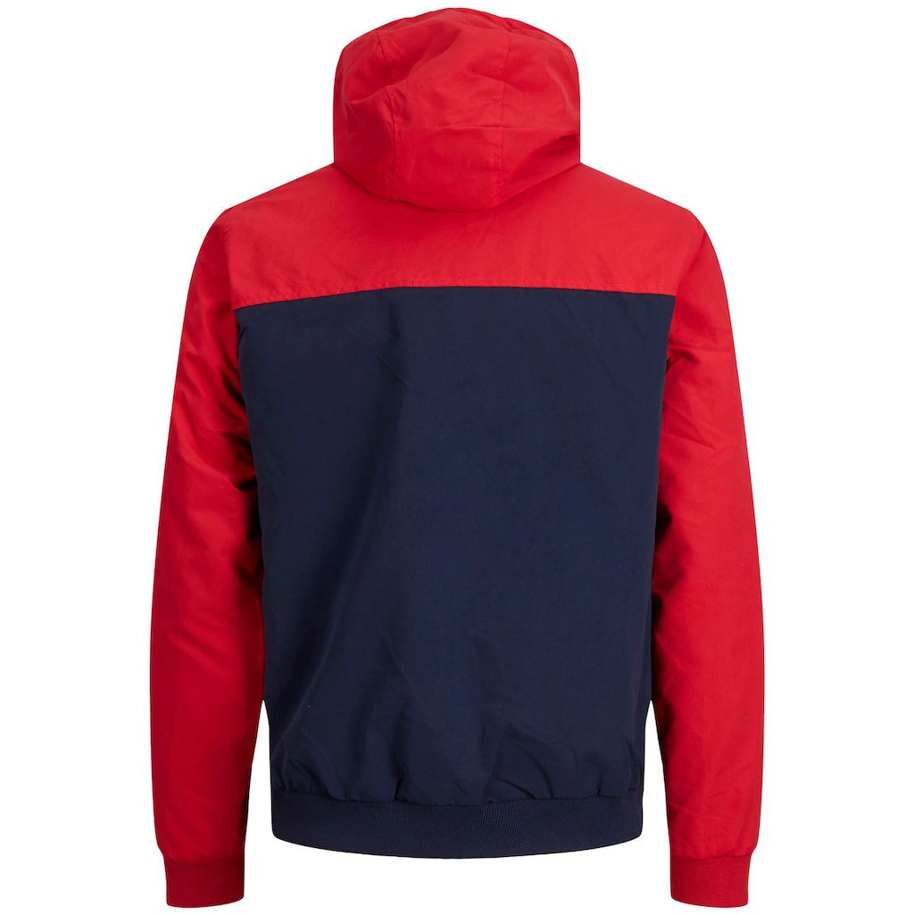 Jack & Jones Windbreaker »RUSH BLOCKING HOOD BOMBER«, mit Kapuze