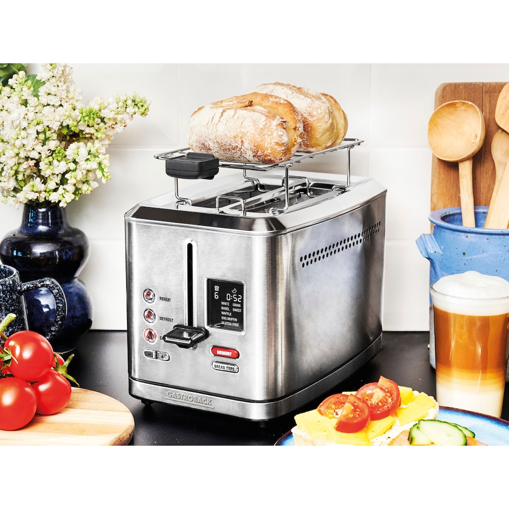 Gastroback Toaster »42395 Design Toaster Digital 2S«, für 2 Scheiben, 950 W