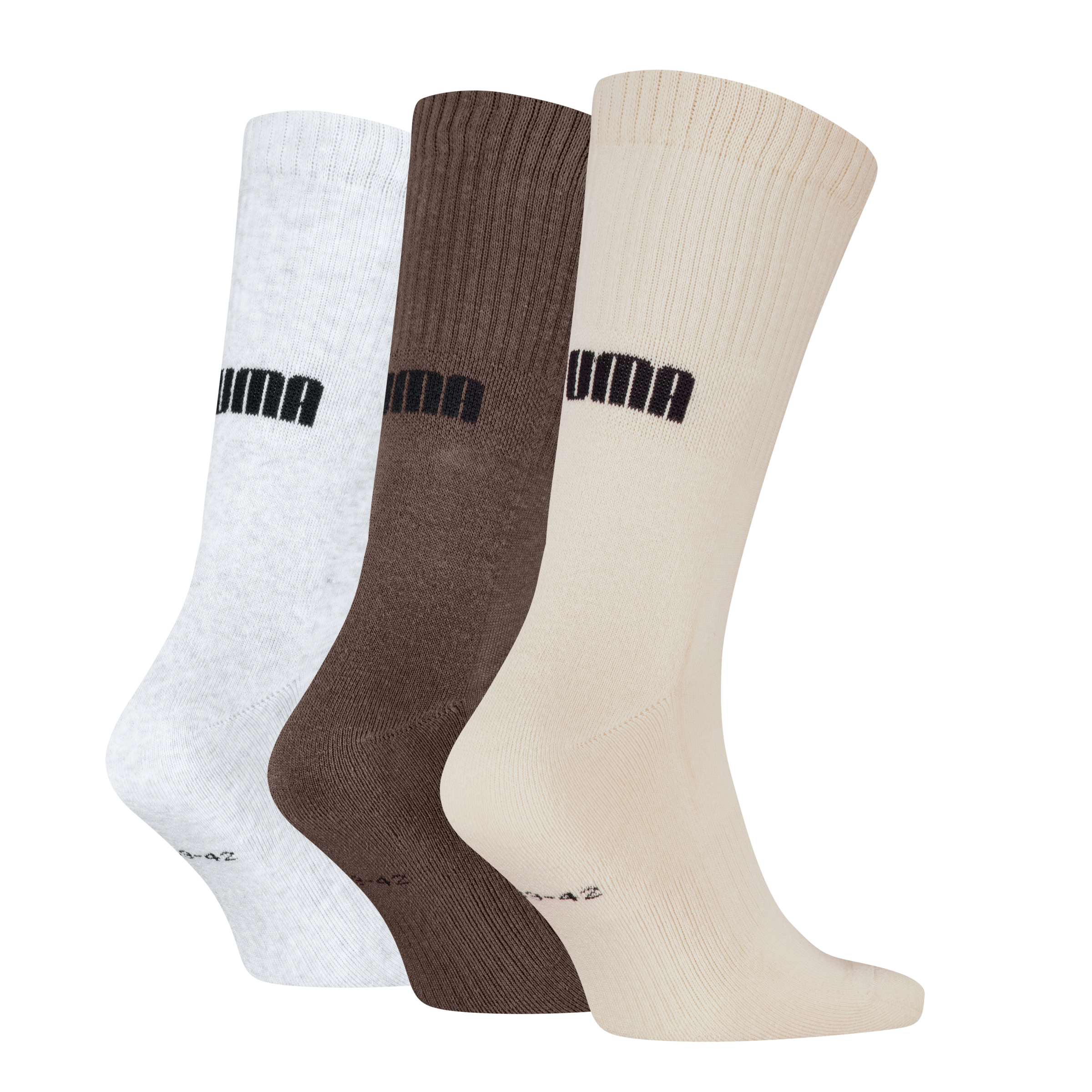 PUMA Socken »PUMA UNISEX CUSHIONED NEXT CREW 3P« 3 Paar, 3 Stk. tlg. mit Zonenpolsterung für zusätzlichen Komfort